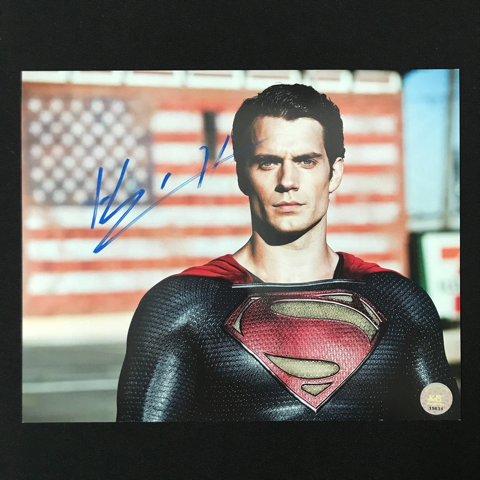 HENRY CAVILL SIGNED SUPERMAN 8X10 - KB COA (1 of 1)