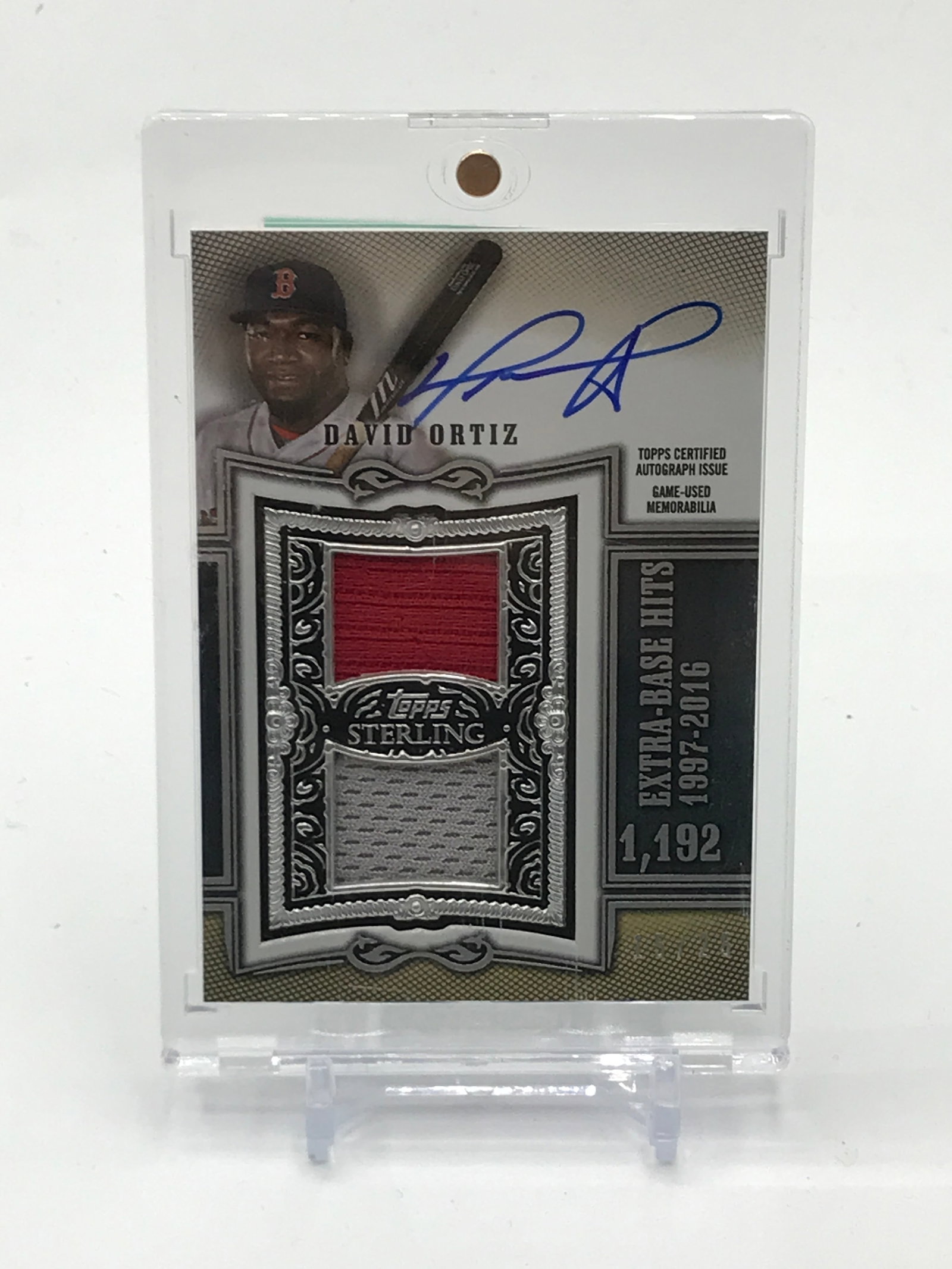 2020 TOPPS STERLING SWINGS DAVID ORTIZ SIGNED DUAL PATCH TRADING CARD 16/26: Prices are in Canadian dollars