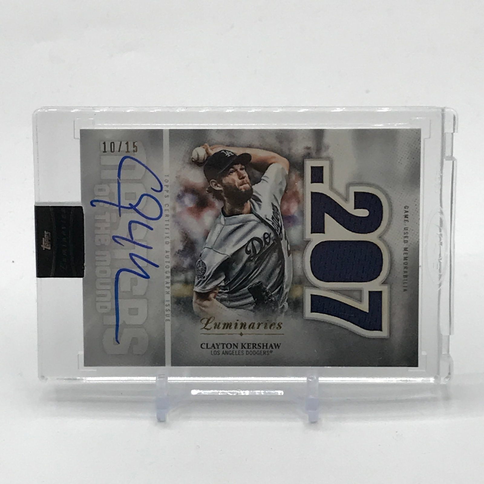 2019 TOPPS MASTERS OF THE MOUND CLAYTON KERSHAW SIGNED TRADING CARD 10/15: Prices are in Canadian dollars