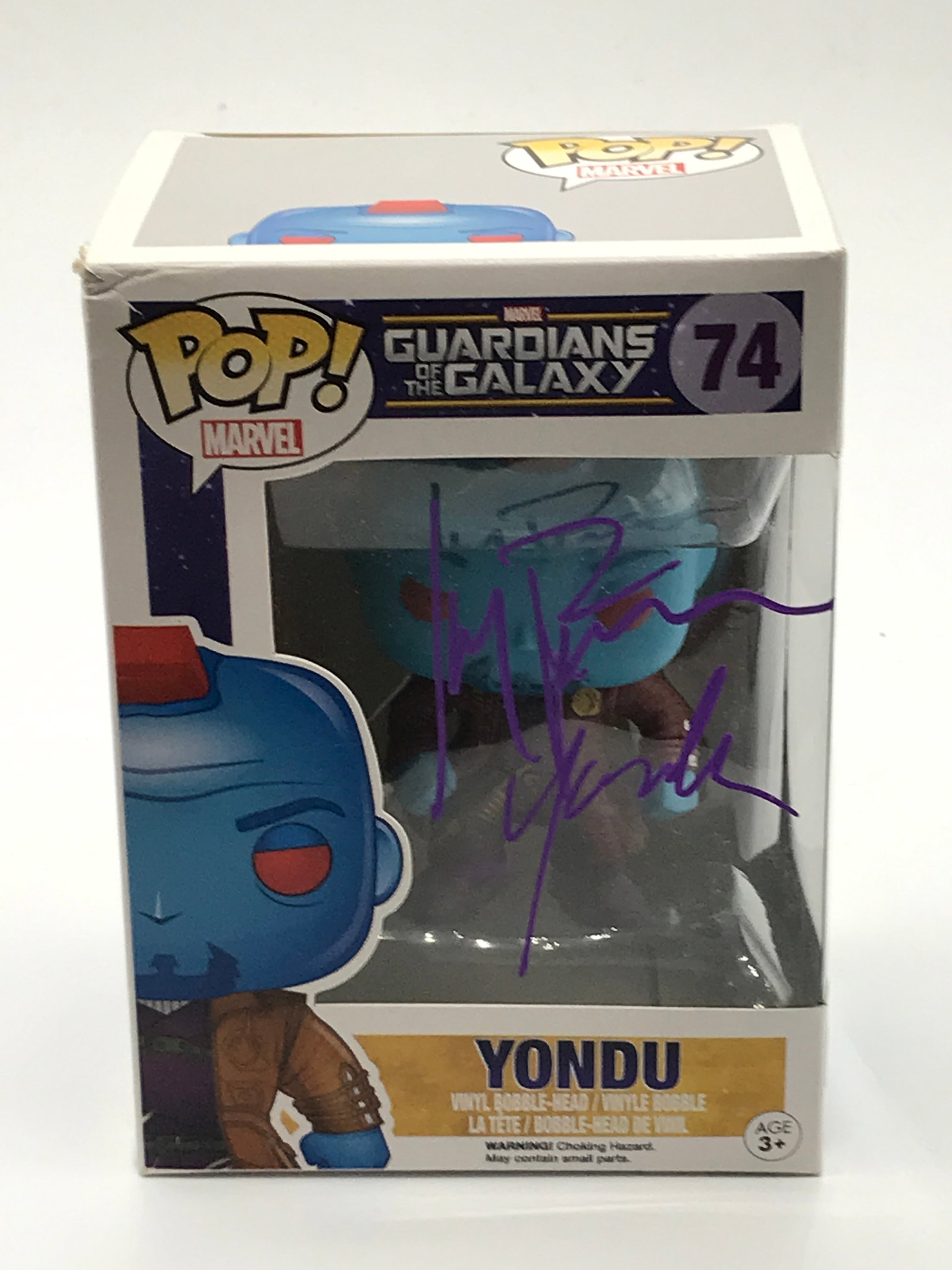 MICHAEL ROOKIER SIGNED YONDU GUARDIANS OF THE GALAXY FUNKO POP - WWOC COA: Prices are in Canadian dollars