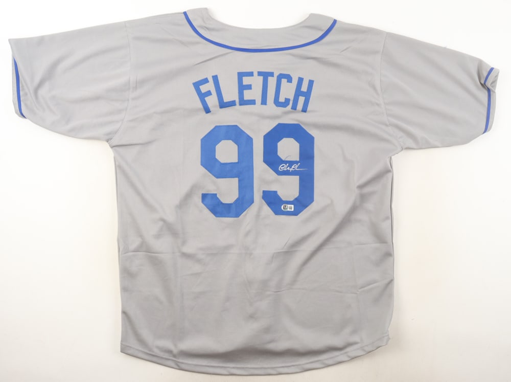 CHEVY CHASE SIGNED FLETCH BASEBALL JERSEY (BECKETT COA): Prices are in Canadian dollars
