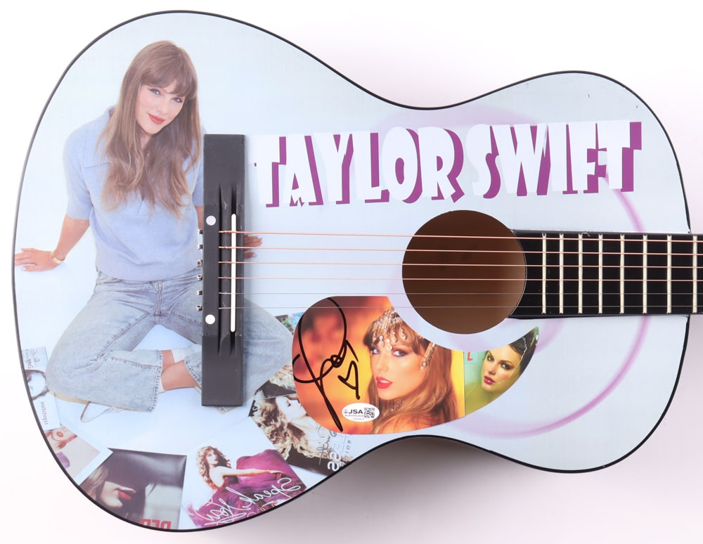 TAYLOR SWIFT SIGNED ACOUSTIC GUITAR (JSA COA) (1 of 3)