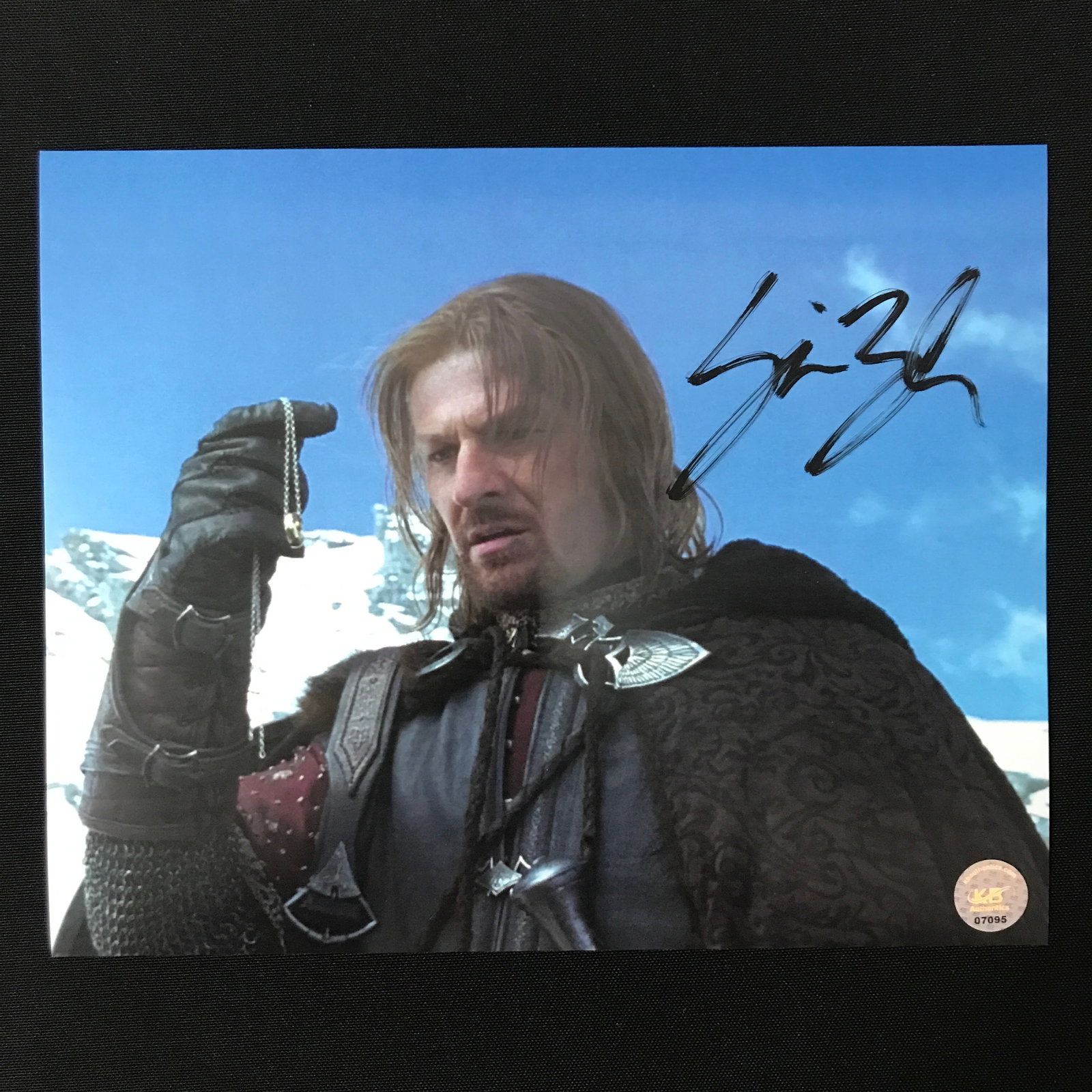 SEAN BEAN SIGNED LORD OF THE RINGS 8X10 - KB COA (1 of 1)