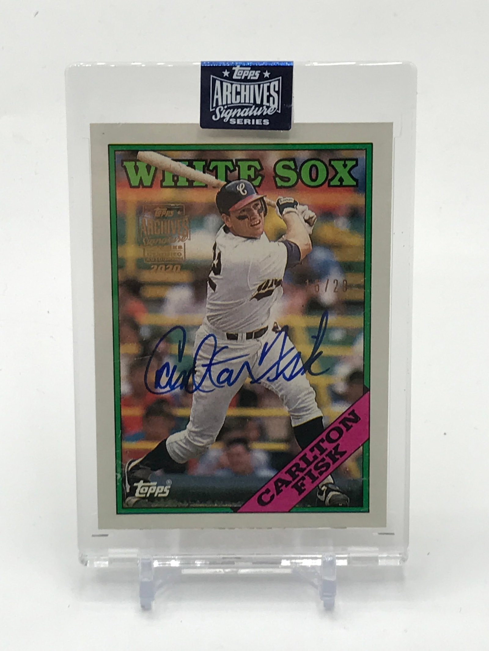 TOPPS ARCHIVE SIGNATURE SERIES CARLTON FISK SIGNED TRADING CARD 16/20: Prices are in Canadian dollars