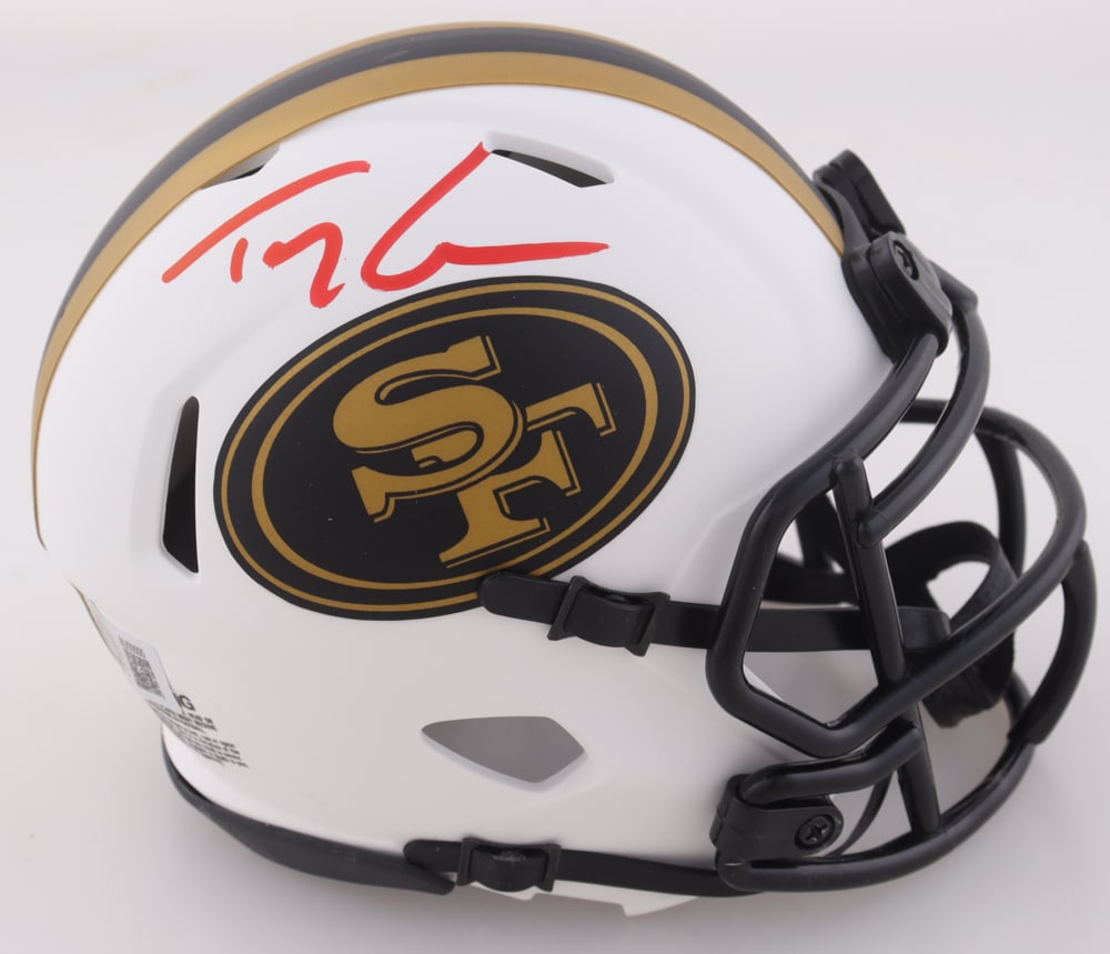 TREY LANCE SIGNED SAN FRANCISCO 49ERS MINI HELMET (BECKETT COA): Prices are in Canadian dollars