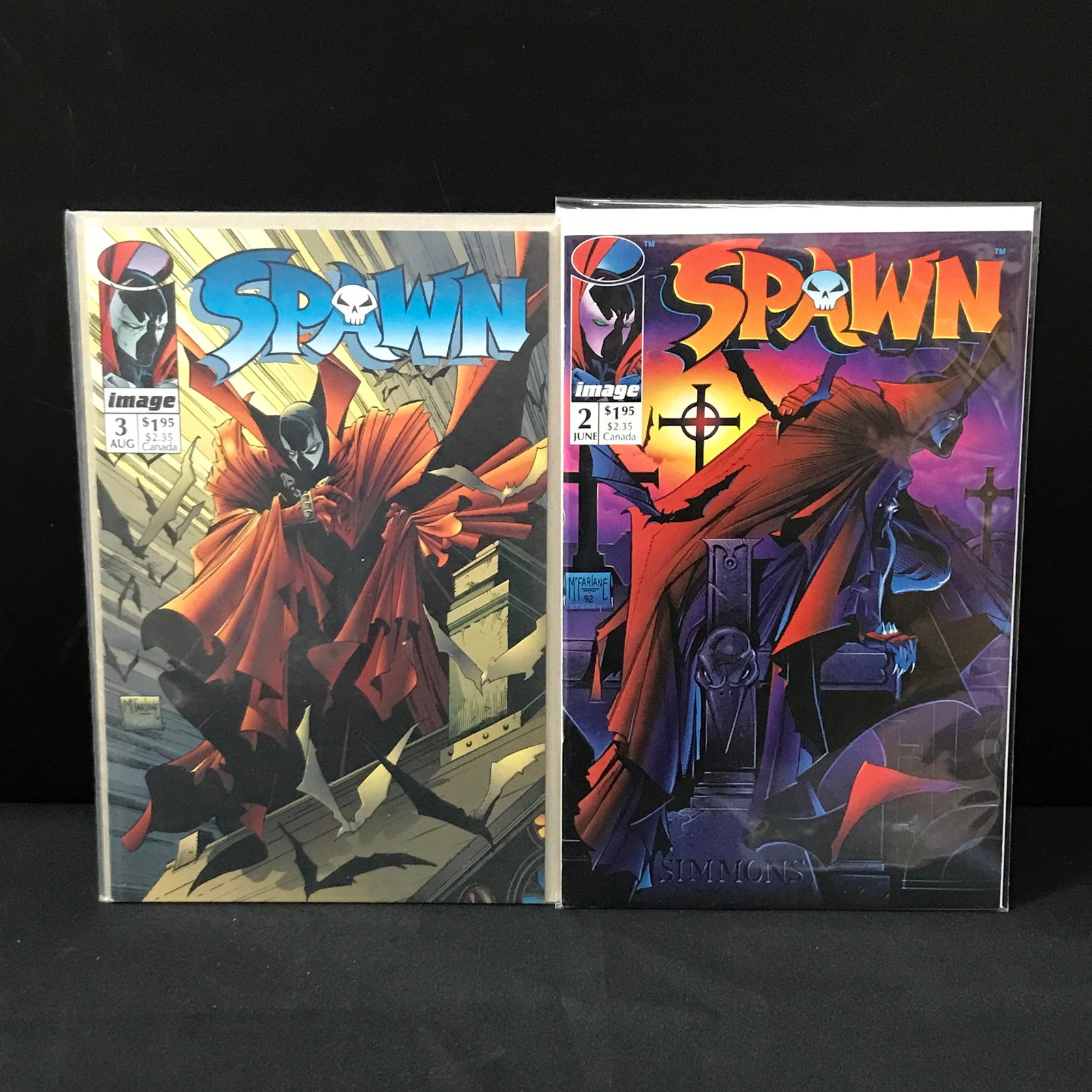 LOT OF 2 SPAWN COMICS #2-3 - IMAGE COMICS (1 of 1)