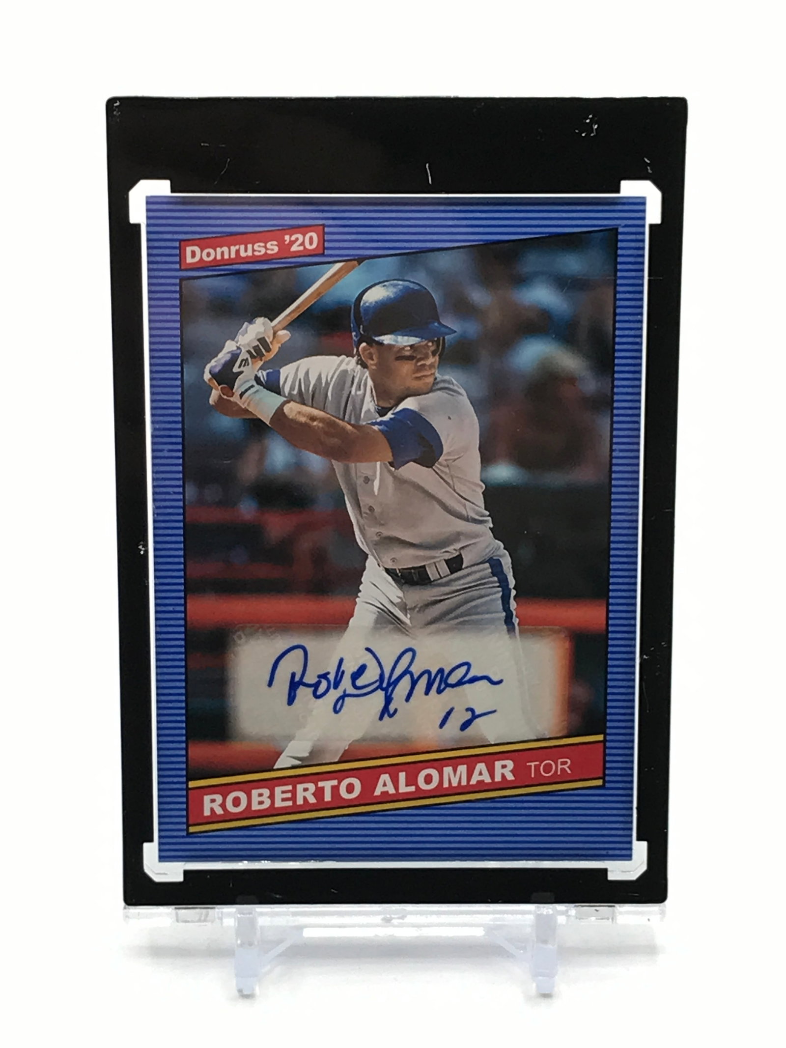 2020 PANINI DONRUSS BASEBALL ROBERTO ALOMAR SIGNED TRADING CARD: Prices are in Canadian dollars