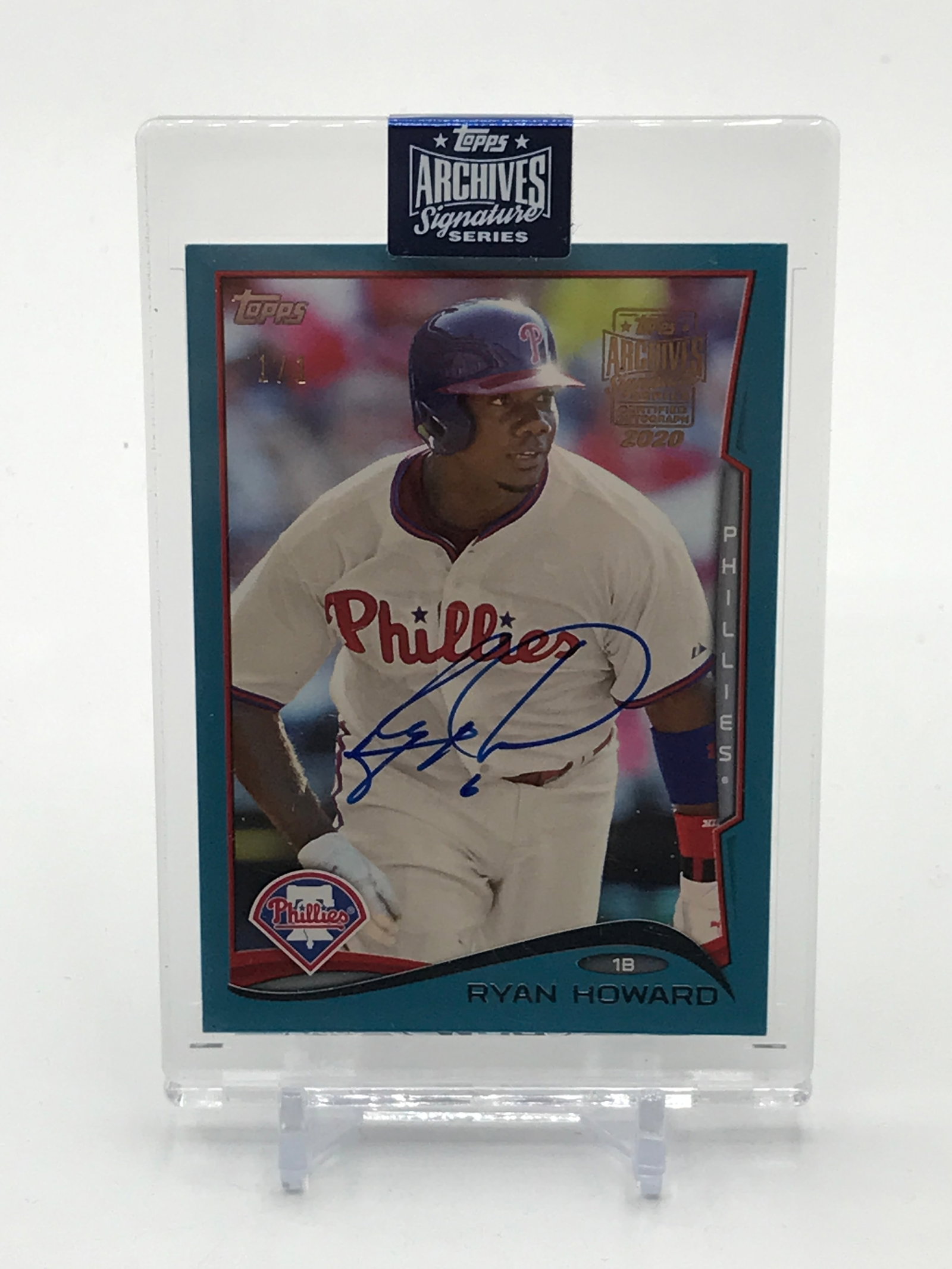 2014 TOPPS ARCHIVE SIGNATURE SERIES RYAN HOWARD SIGNED TRADING CARD 1/1: Prices are in Canadian dollars