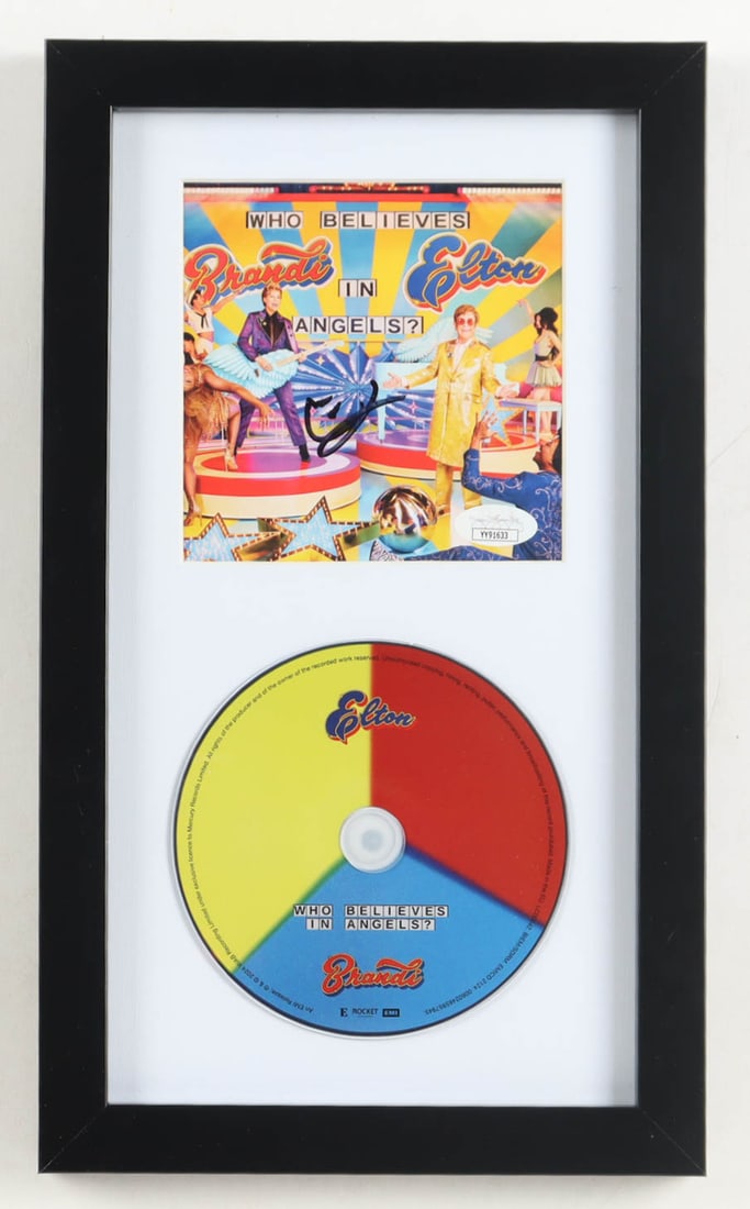 ELTON JOHN SIGNED CD PRESENTATION DISPLAY (JSA COA): Prices are in Canadian dollars