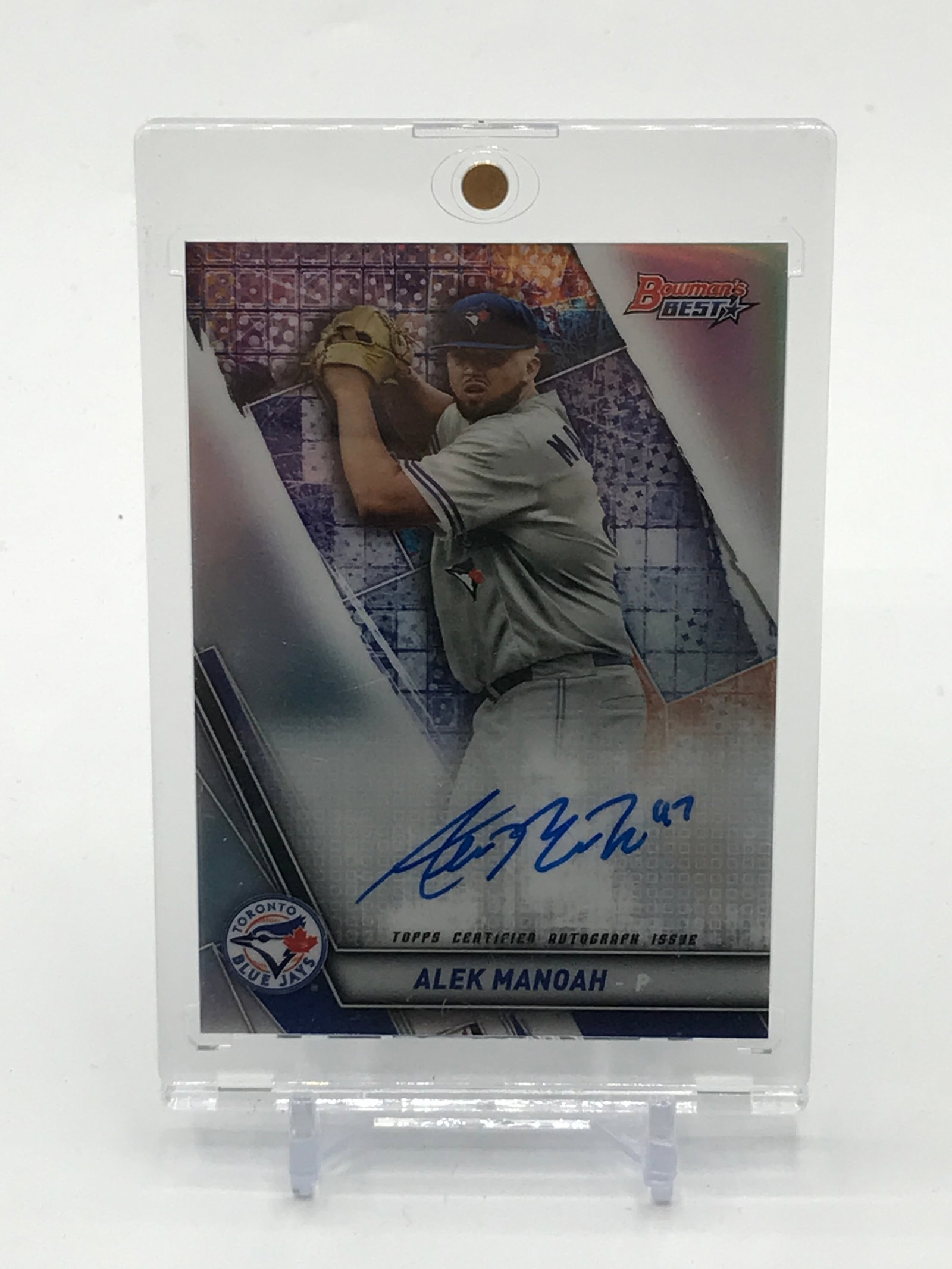 2019 TOPPS BOWMAN'S BEST BASEBALL ALEK MANOAH SIGNED ROOKIE CARD: Prices are in Canadian dollars