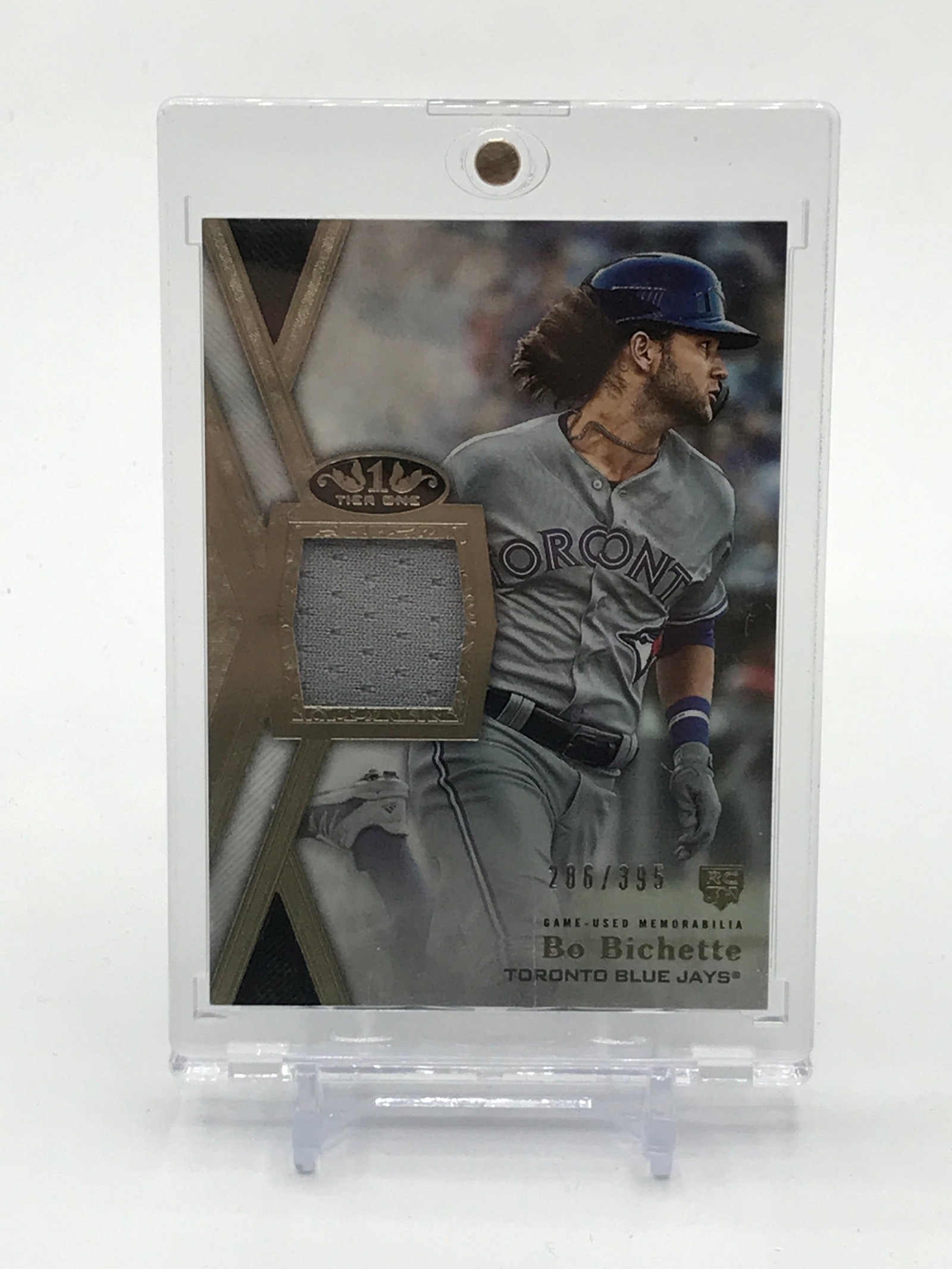 2020 TOPPS TIER ONE RELIC CARD BO BICHETTE GAME USED PATCH TRADING CARD 286/395: Prices are in Canadian dollars
