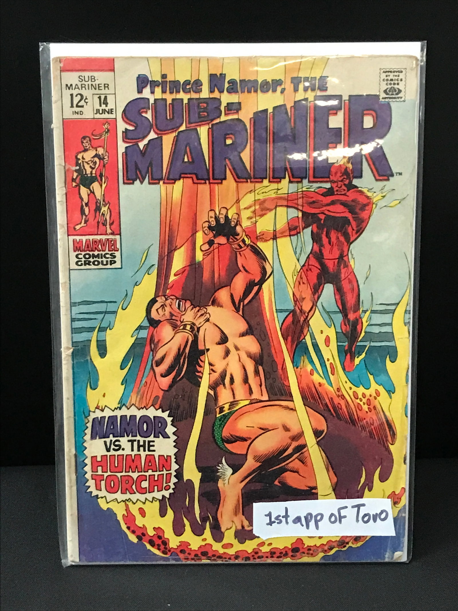 SUB MARINER #14 1ST APP TORO - MARVEL COMICS: Prices are in Canadian dollars