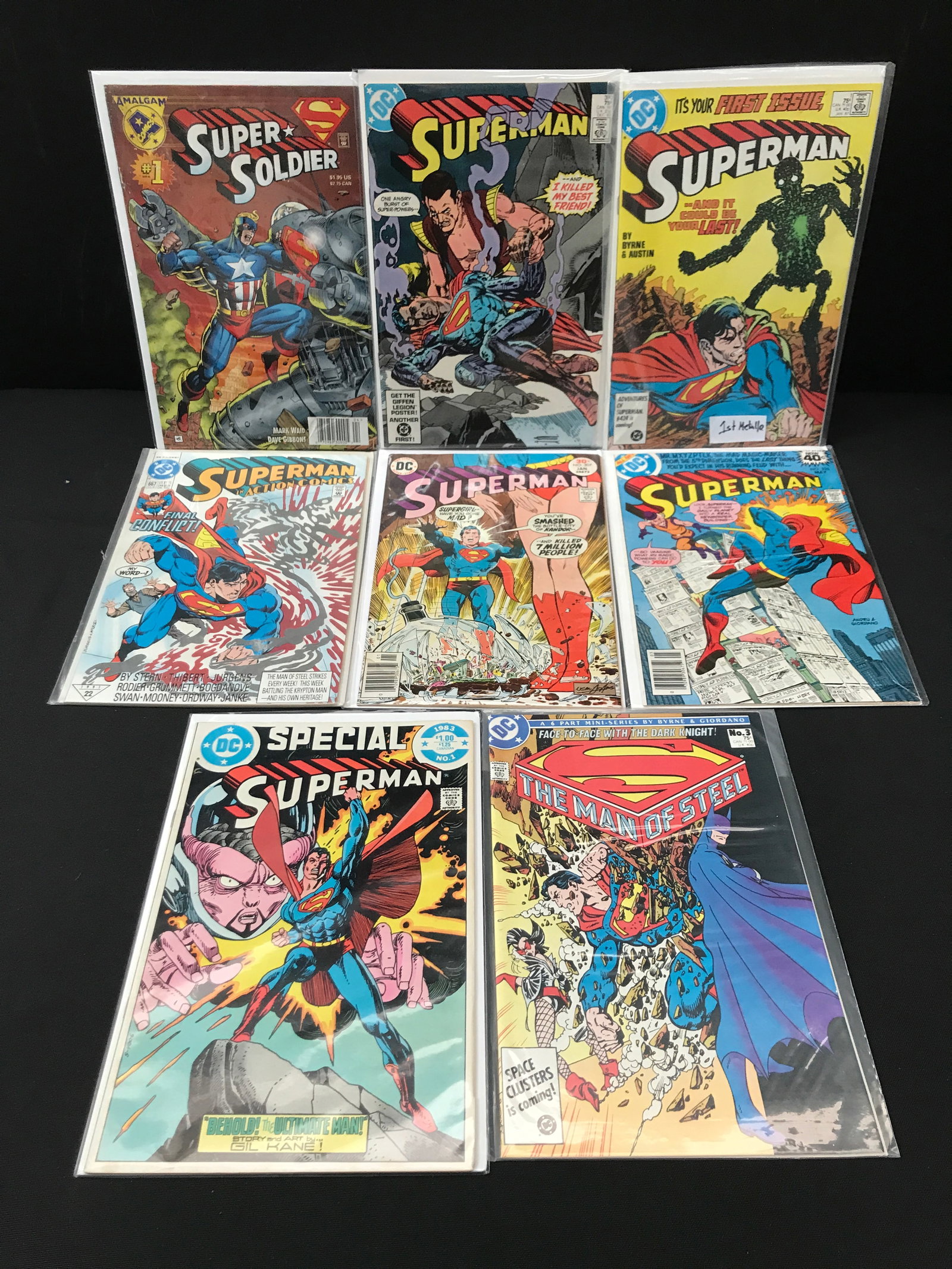 LOT OF 8 SUPERMAN THEMED COMICS - DC COMICS: Prices are in Canadian dollars