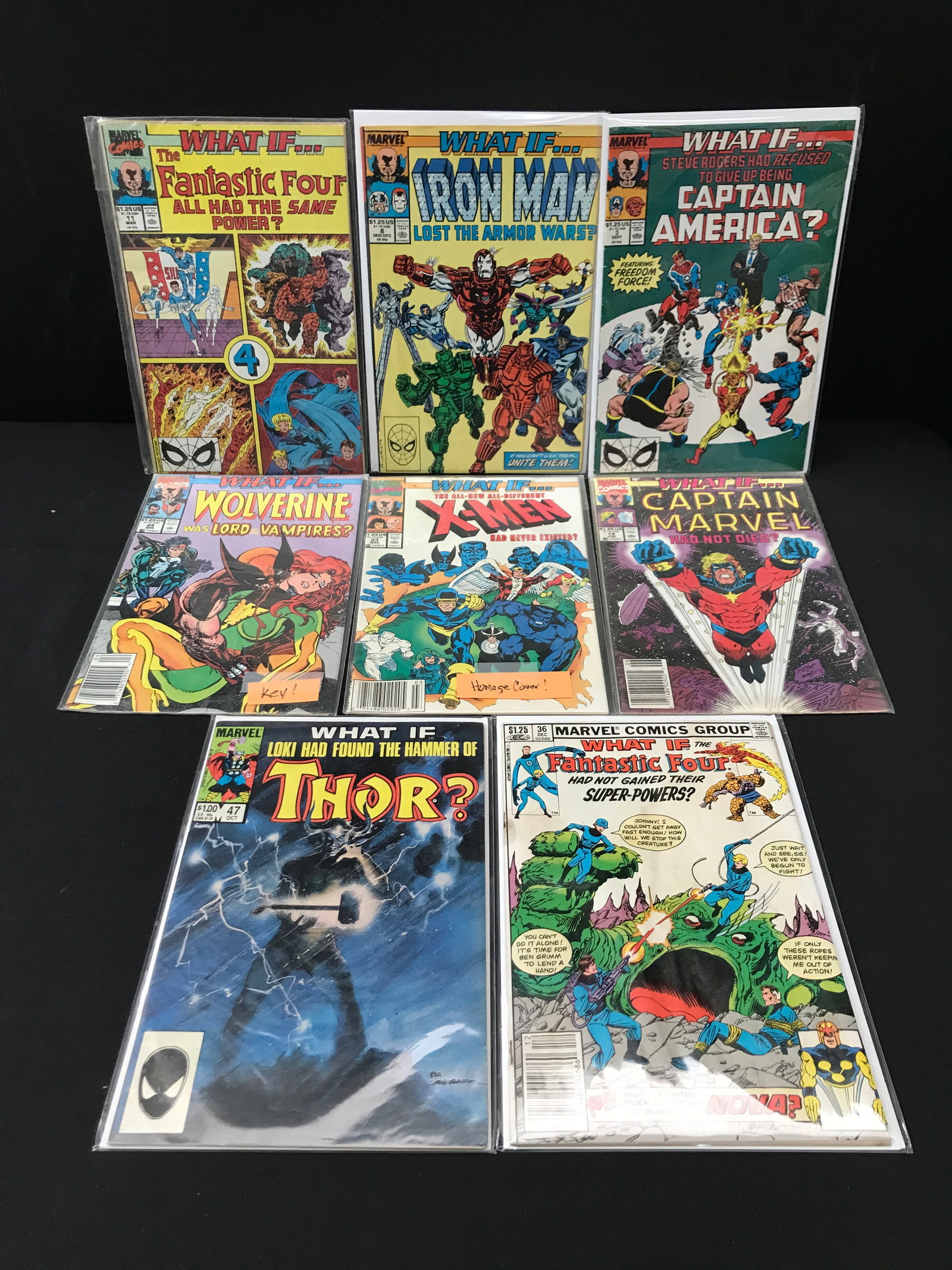 LOT OF 8 WHAT IF COMICS - MARVEL COMICS (1 of 1)