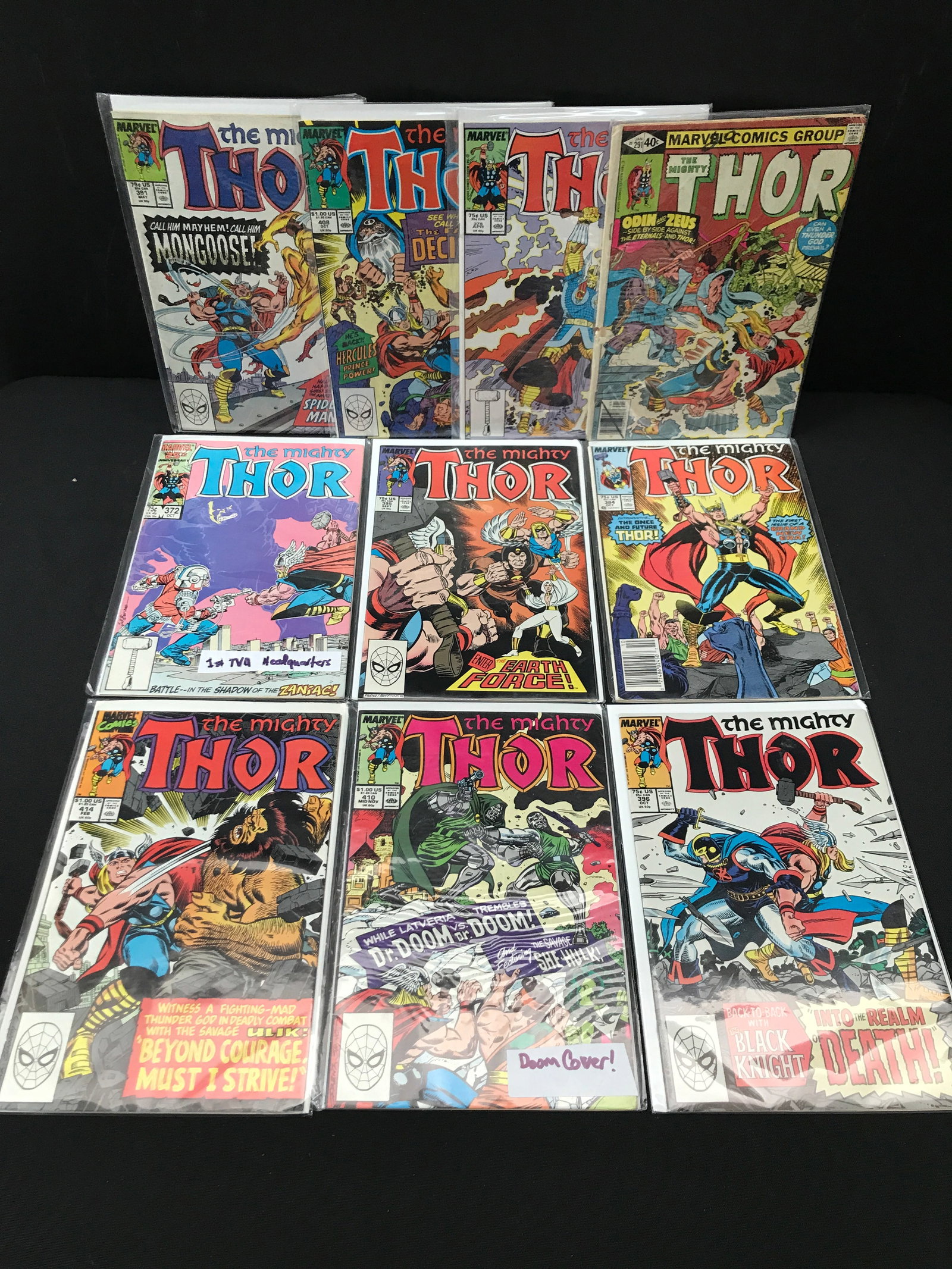 LOT OF 10 THE MIGHTY THOR COMICS - MARVEL COMICS: Prices are in Canadian dollars