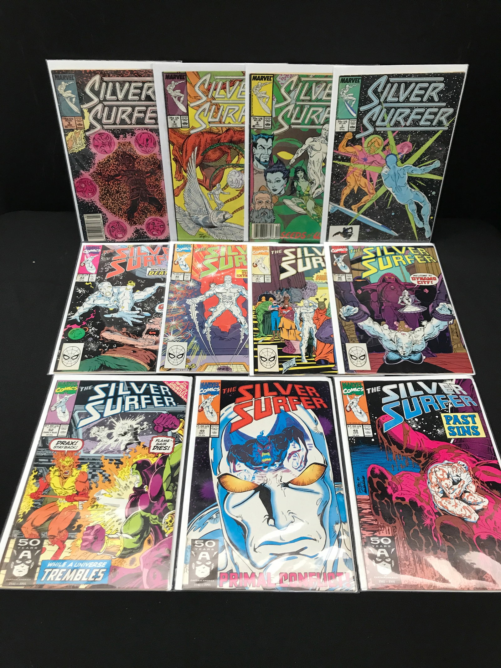 LOT OF 11 SILVER SURFER COMICS - MARVEL COMICS: Prices are in Canadian dollars