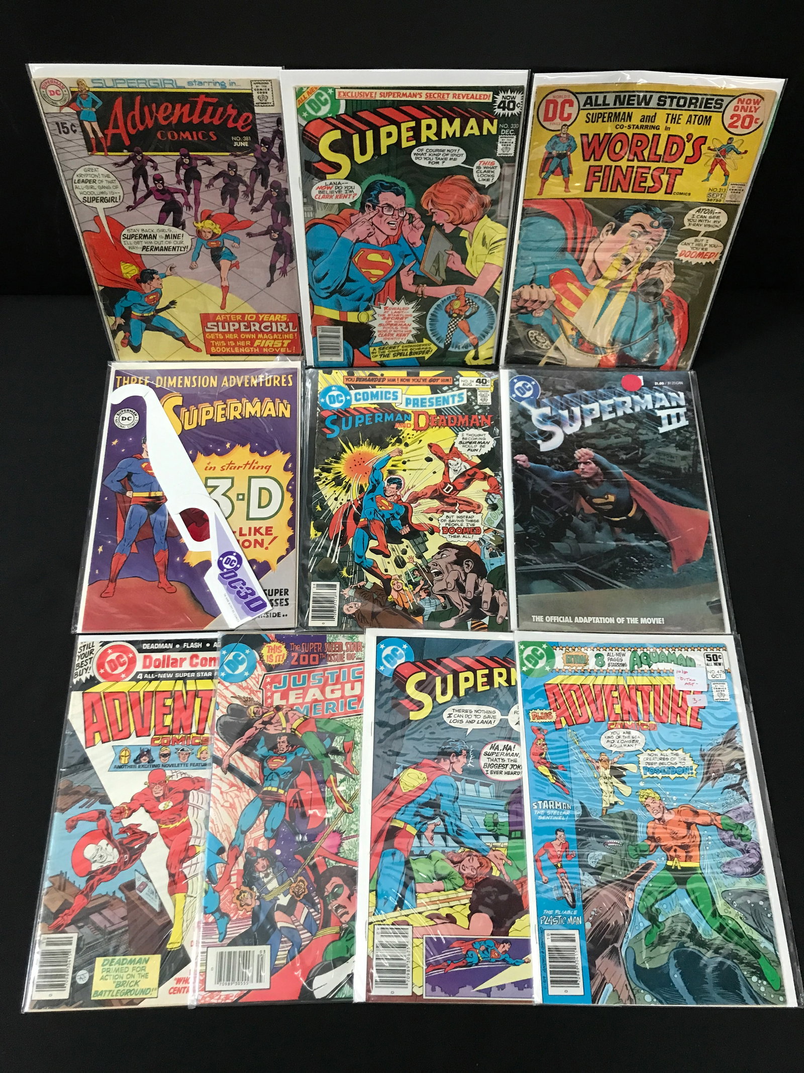 LOT OF 10 COMICS FEATURING SUPERMAN - DC COMICS (1 of 1)