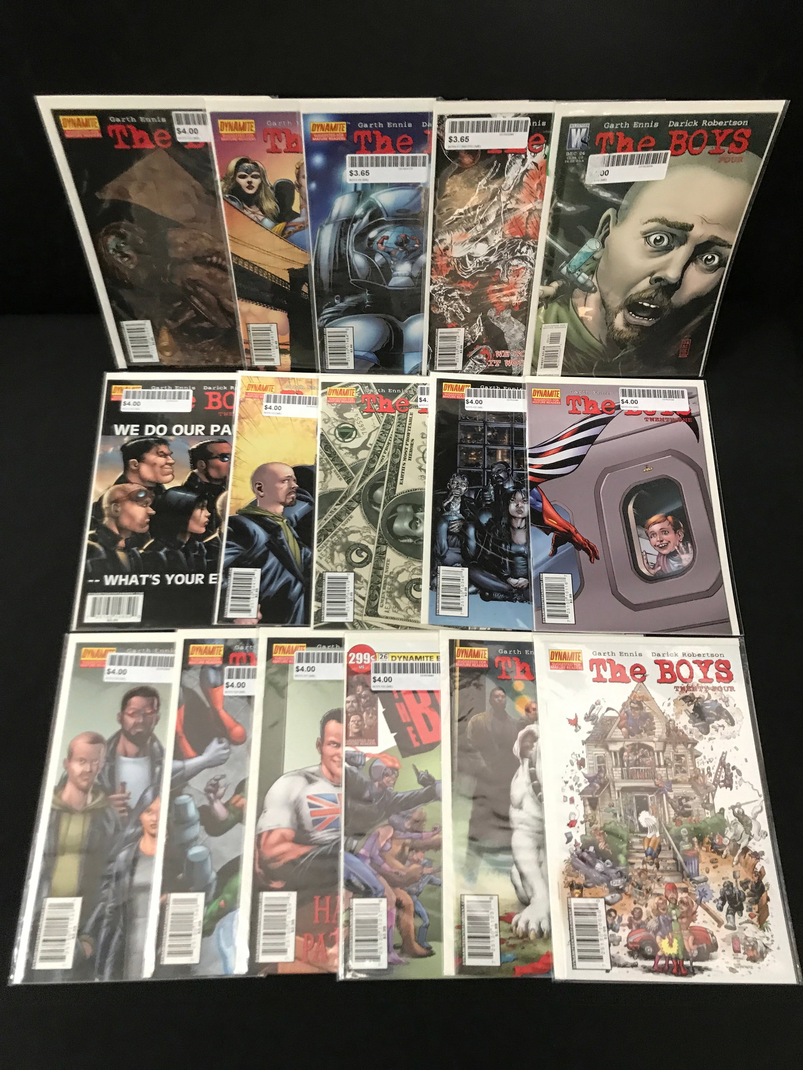 LOT OF 16 THE BOYS COMICS - DYNAMITE COMICS: Prices are in Canadian dollars