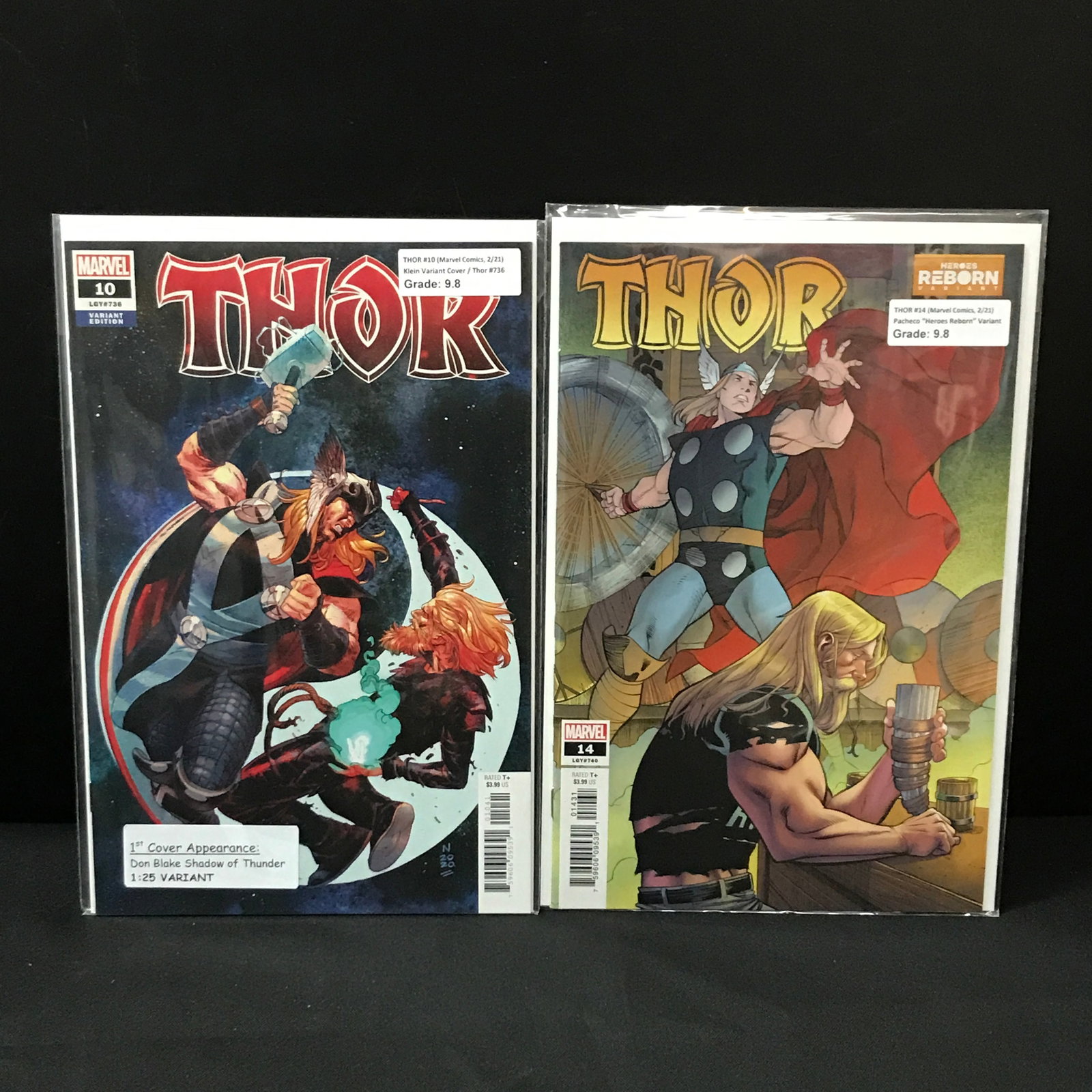 LOT OF 2 THOR VARIANT EDITION COMICS - MARVEL COMICS: Prices are in Canadian dollars