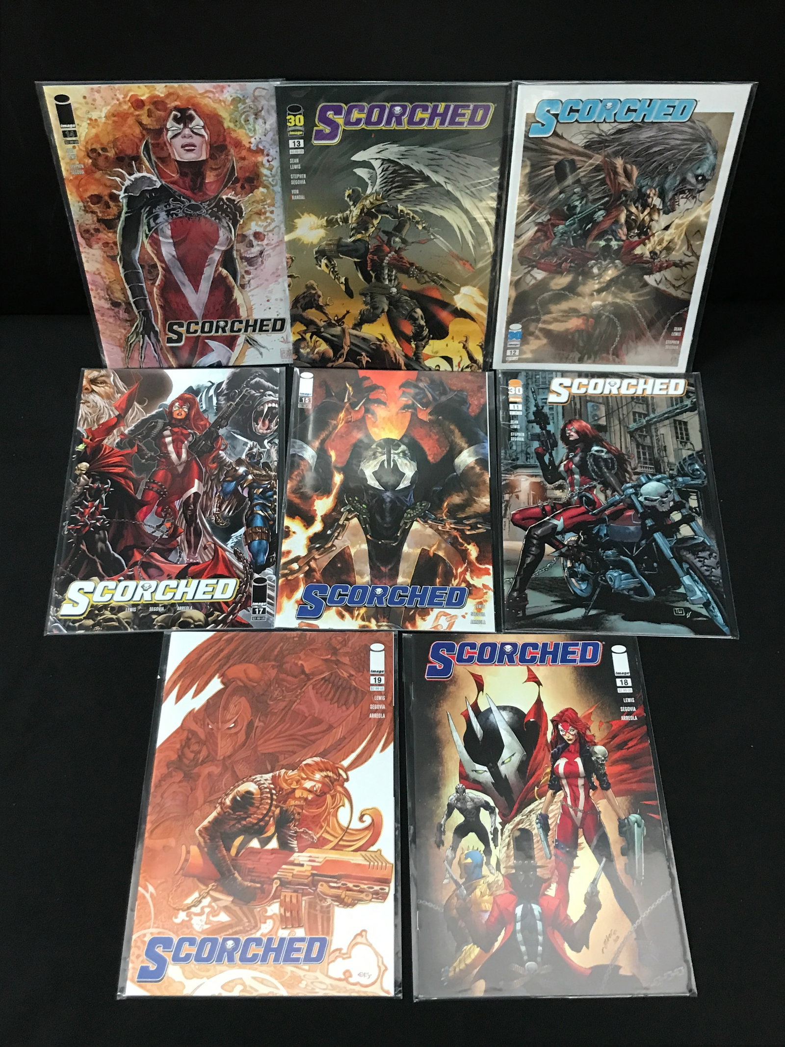 LOT OF 8 SCORCHED COMICS - IMAGE: Prices are in Canadian dollars