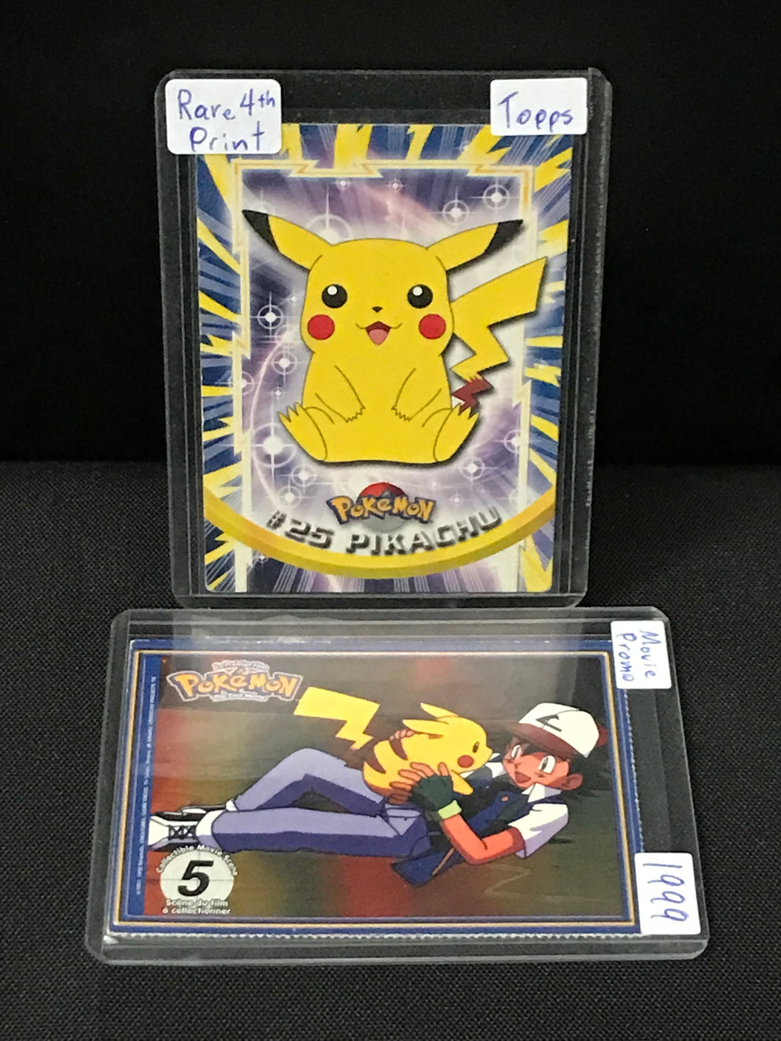 LOT OF 2 POKEMON CARDS INCLUDING #25 PIKACHU RARE 4TH PRINT: Prices are in Canadian dollars
