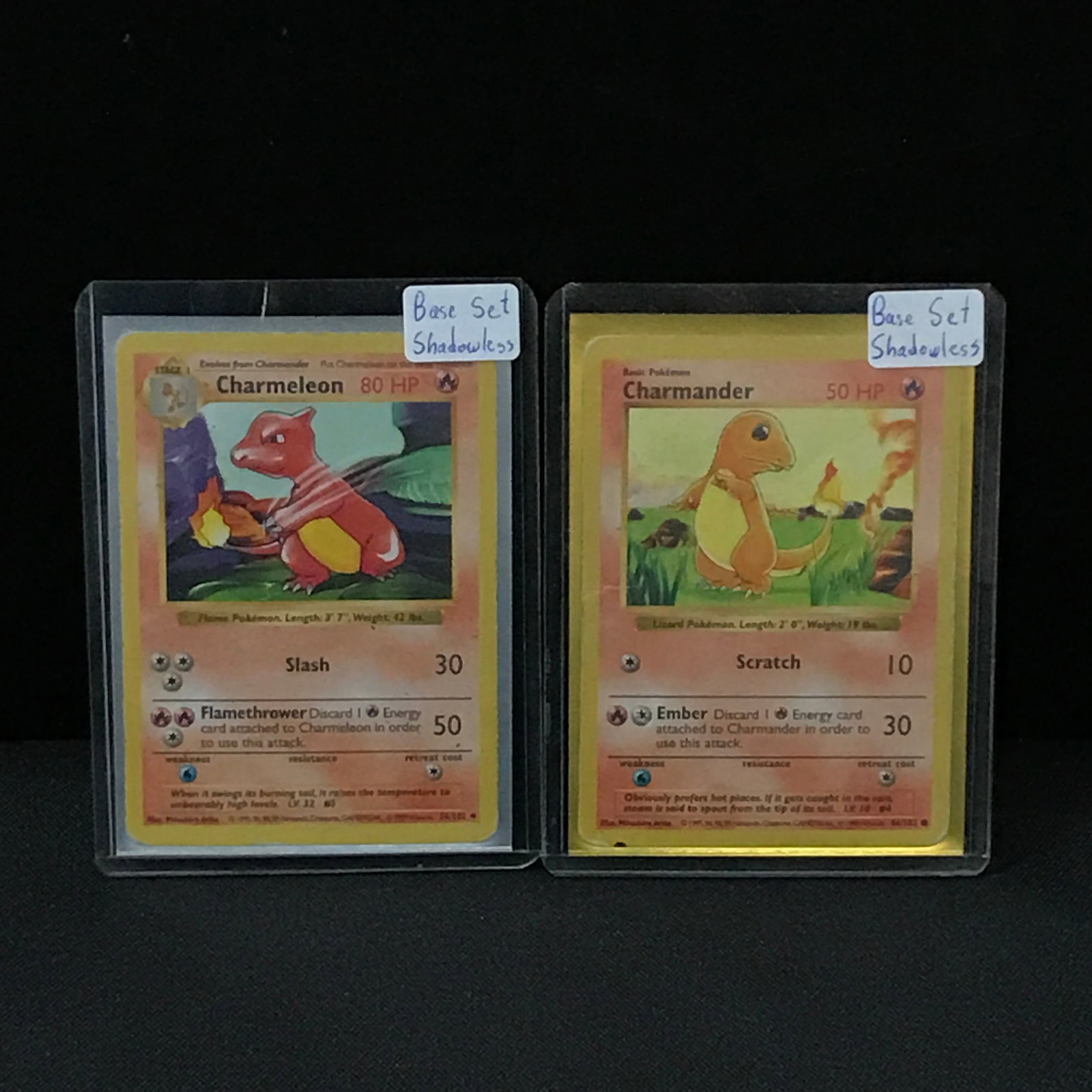 LOT OF 2 POKEMON TCG BASE SET SHADOWLESS TRADING CARDS: Prices are in Canadian dollars