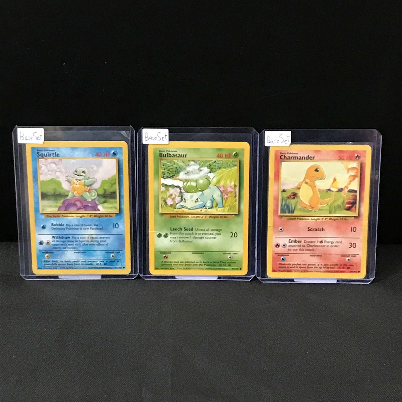 LOT OF 3 POKEMON TCG BASE SET TRADING CARDS: Prices are in Canadian dollars