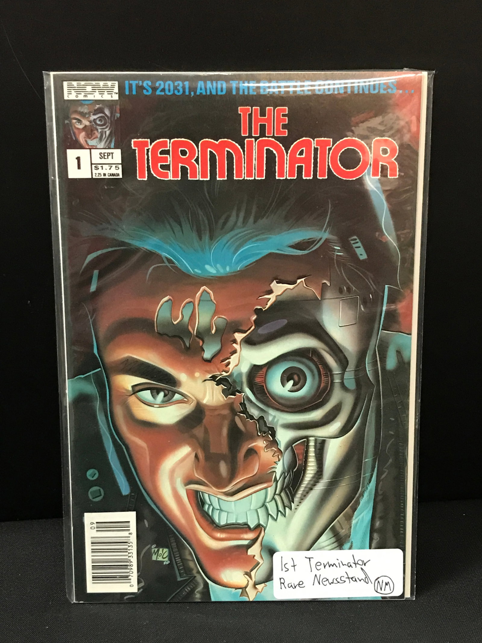 THE TERMINATOR #1 NEWSSTAND EDITION - NOW COMICS: Prices are in Canadian dollars