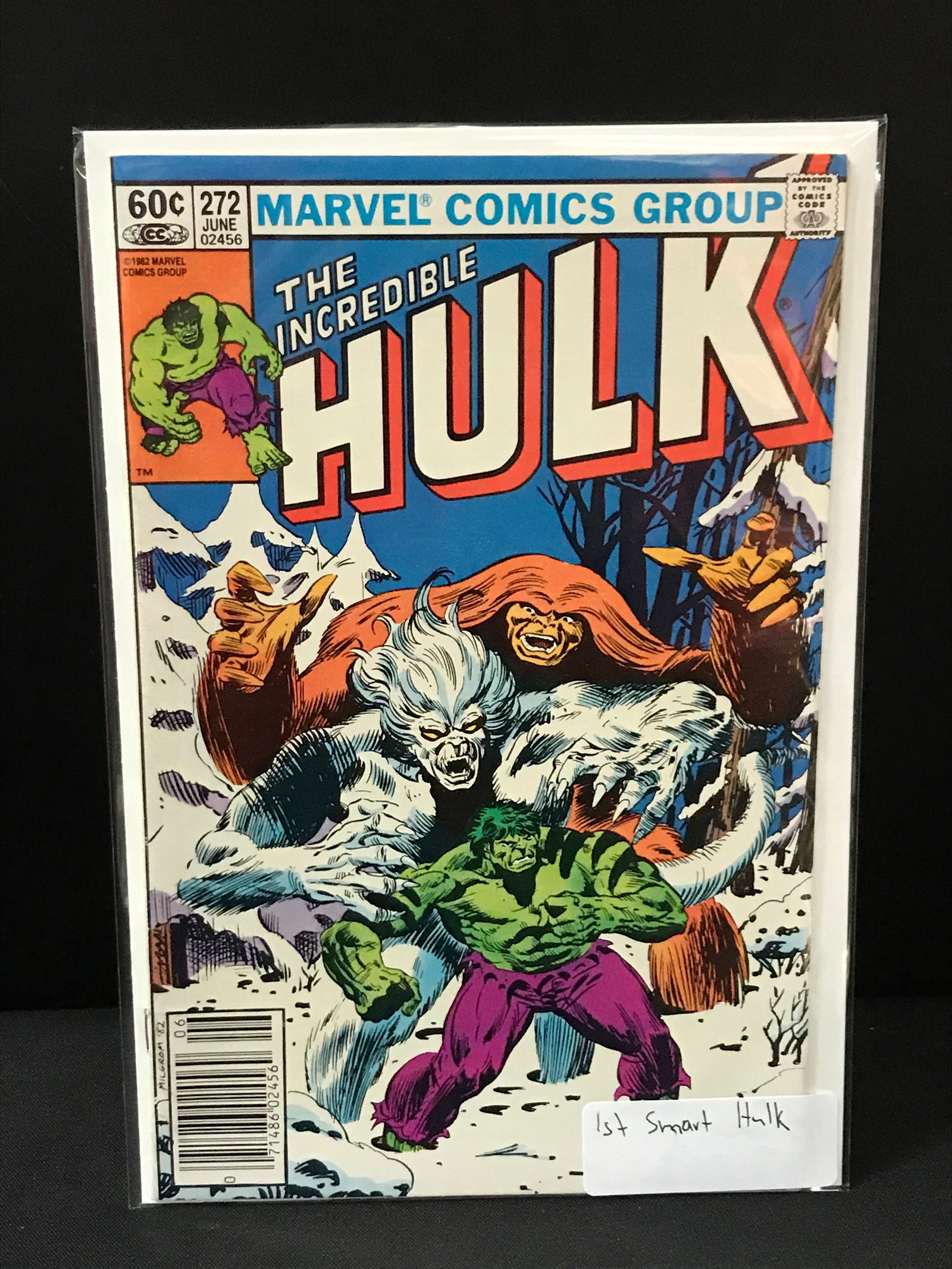THE INCREDIBLE HULK #272 1ST SMART HULK - MARVEL COMICS (1 of 1)