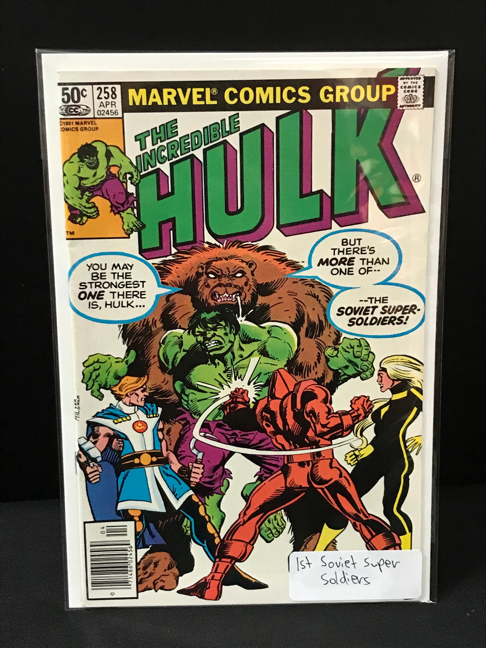 THE INCREDIBLE HULK #258 1ST SOVIET SUPER SOLDIERS - MARVEL COMICS: Prices are in Canadian dollars