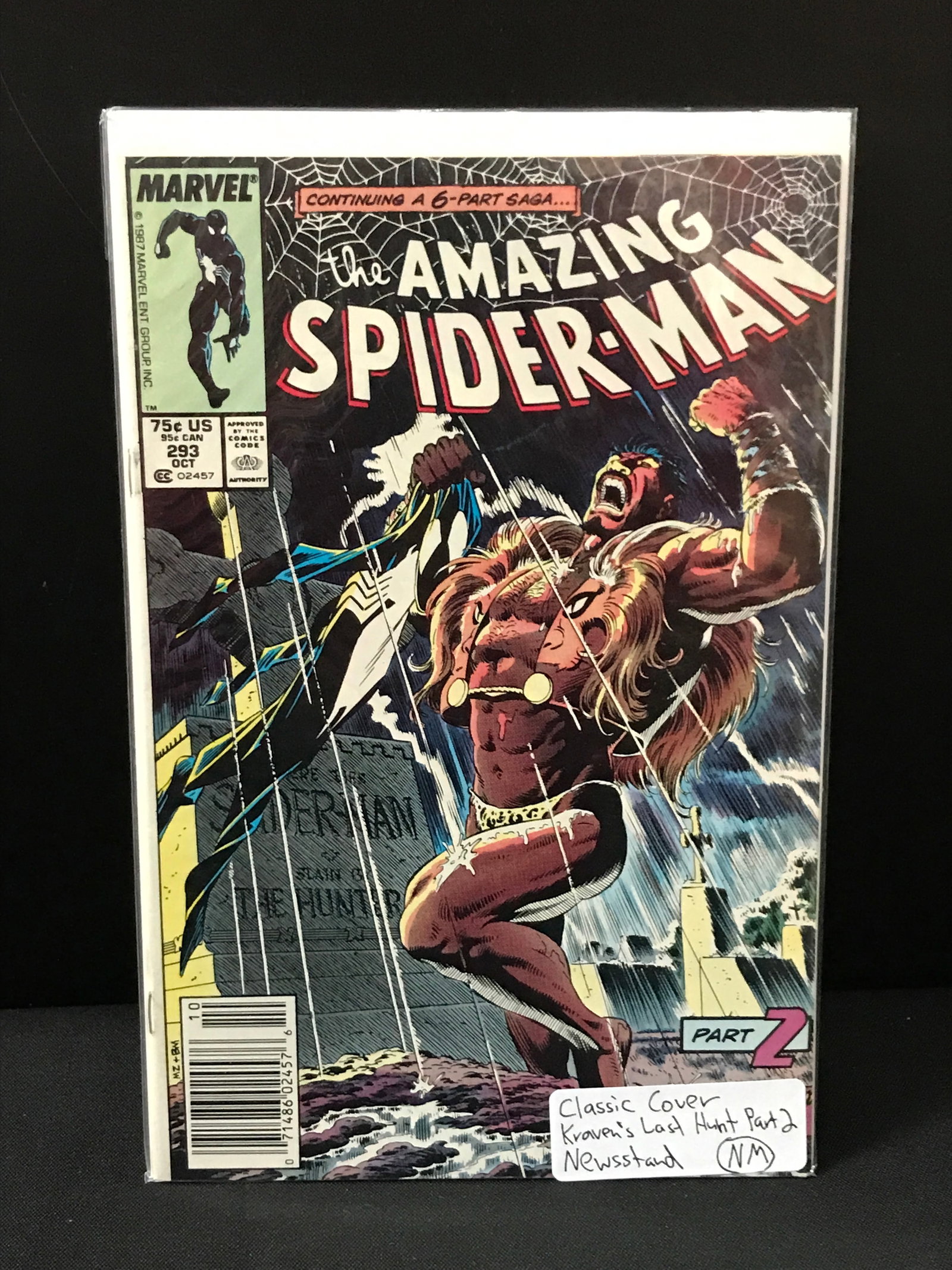 THE AMAZING SPIDERMAN #293 KRAVEN'S LAST HUNT PART 2 NEWSSTAND EDITION - MARVEL COMICS: Prices are in Canadian Dollars