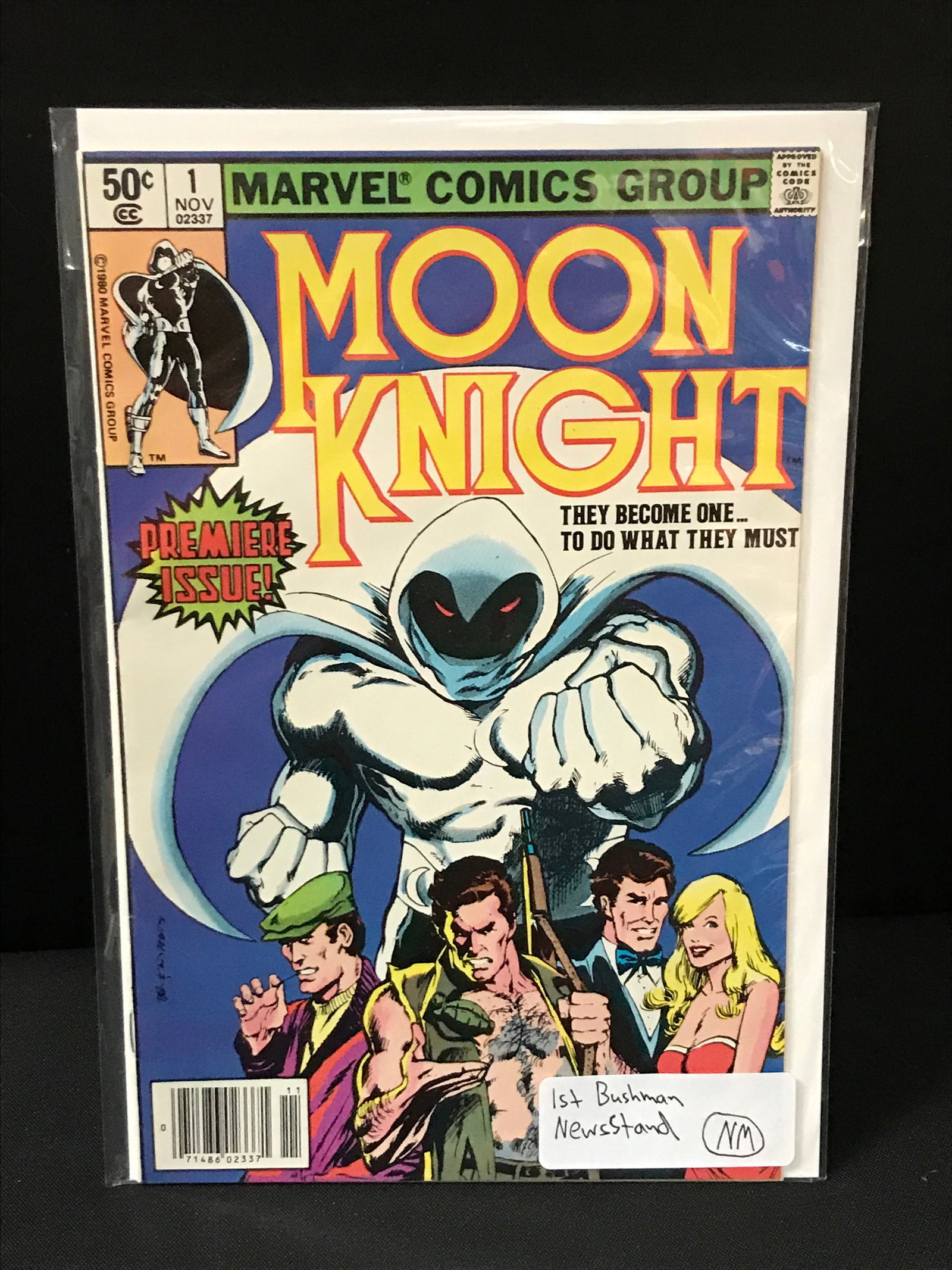MOON KNIGHT #1 1ST APP BUSHMAN NEWSSTAND EDITION - MARVEL COMICS: Prices are in Canadian Dollars