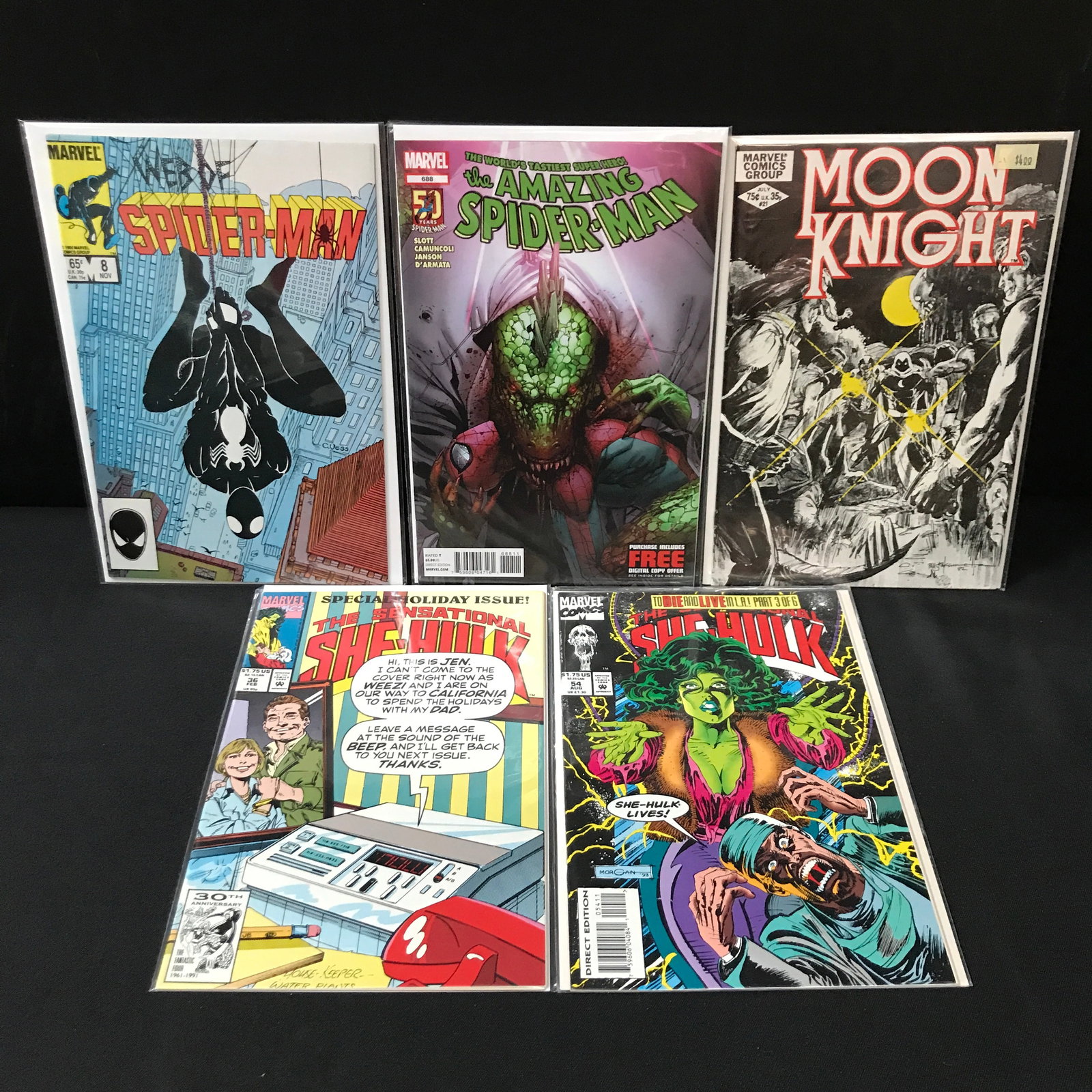 LOT OF 5 ASSORTED TITLE COMICS - MARVEL COMICS (1 of 1)