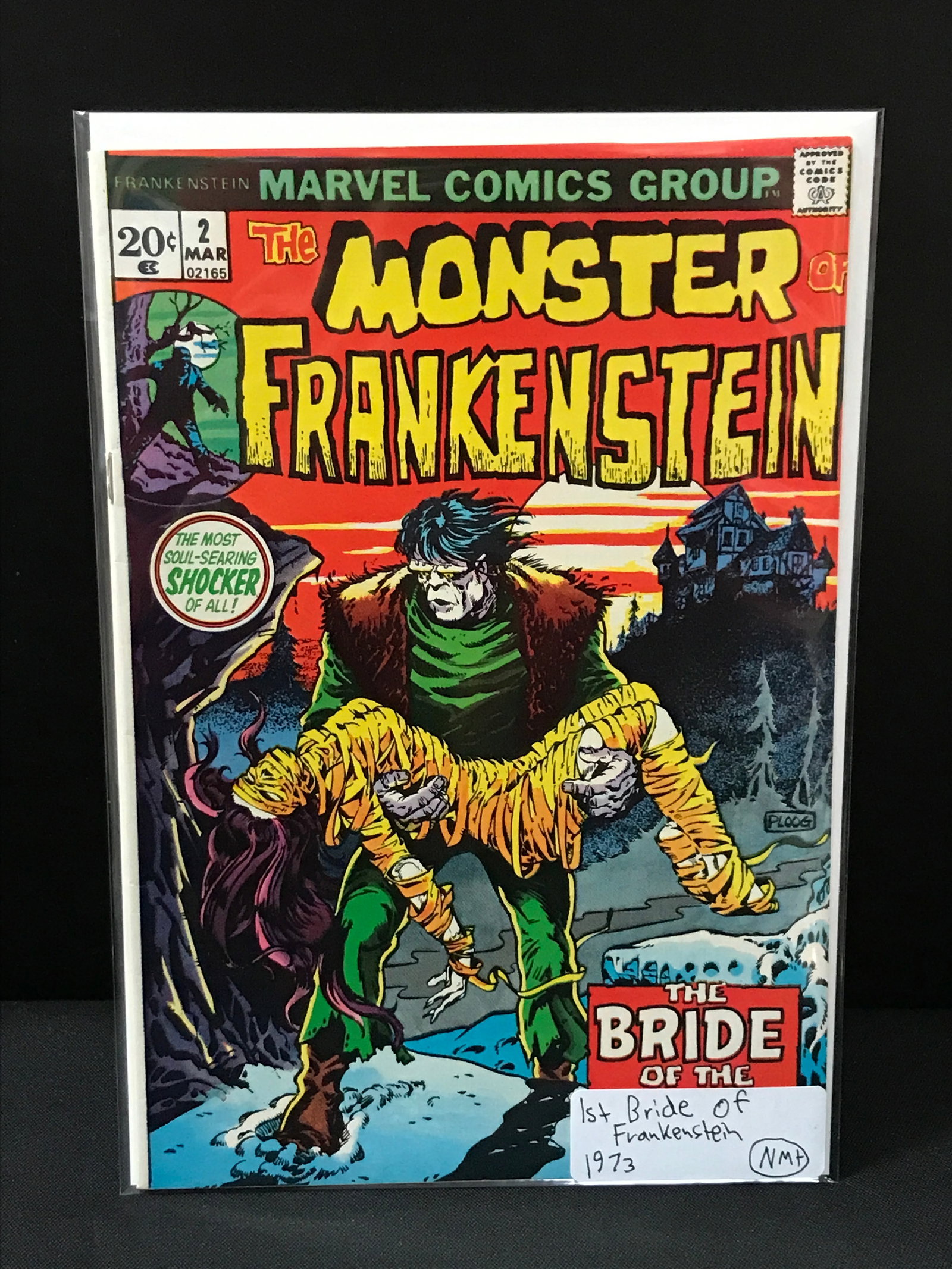 THE MONSTER FRANKENSTEIN #2 (1973) 1ST BRIDE OF FRANKENSTEIN - MARVEL COMICS: Prices are in Canadian Dollars