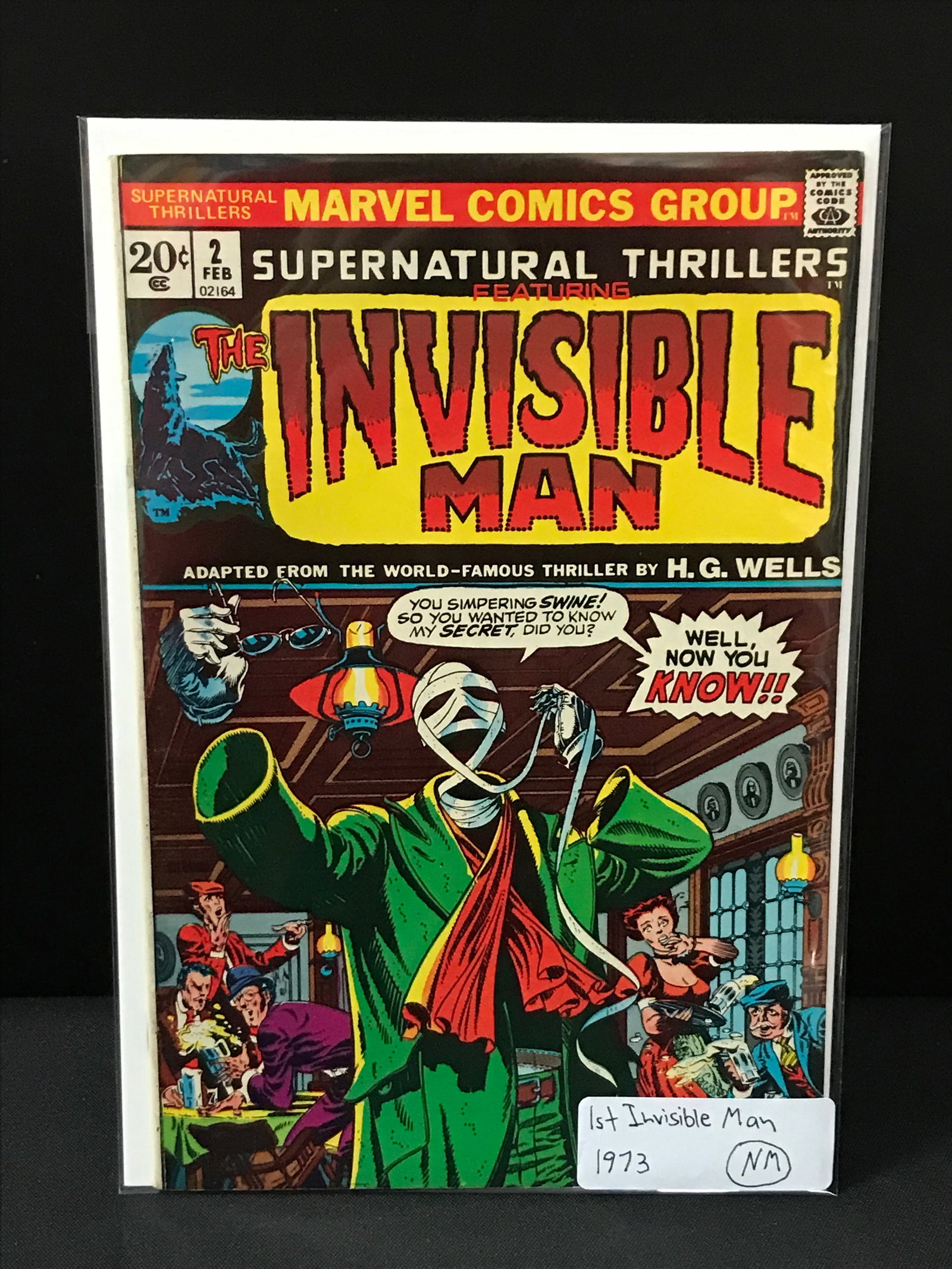 SUPERNATURAL THRILLERS THE INVISIBLE MAN #2 (1973) 1ST INVISIBLE MAN - MARVEL COMICS: Prices are in Canadian Dollars