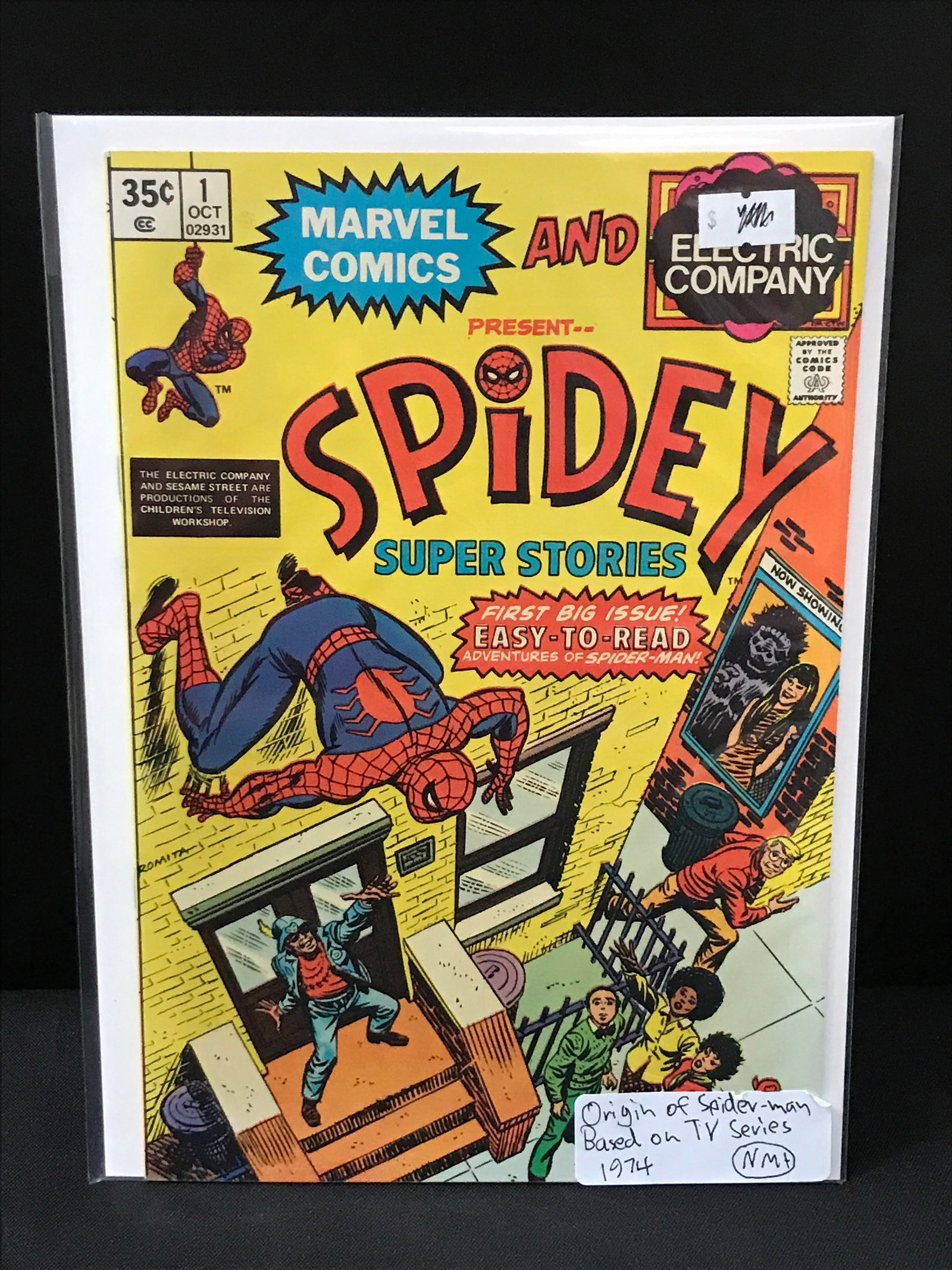 SPIDEY SUPER STORIES #1 (1974) ORIGIN OF SPIDERMAN BASED ON TV SERIES - MARVEL COMICS: Prices are in Canadian Dollars