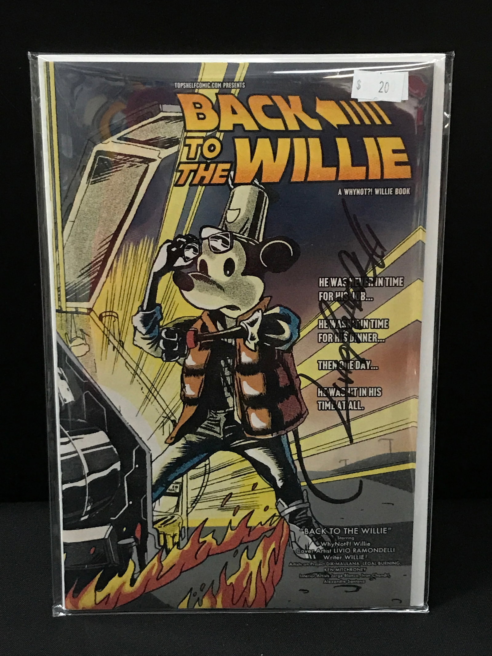 BACK TO THE WILLIE SIGNED COMIC BOOK: Prices are in Canadian Dollars