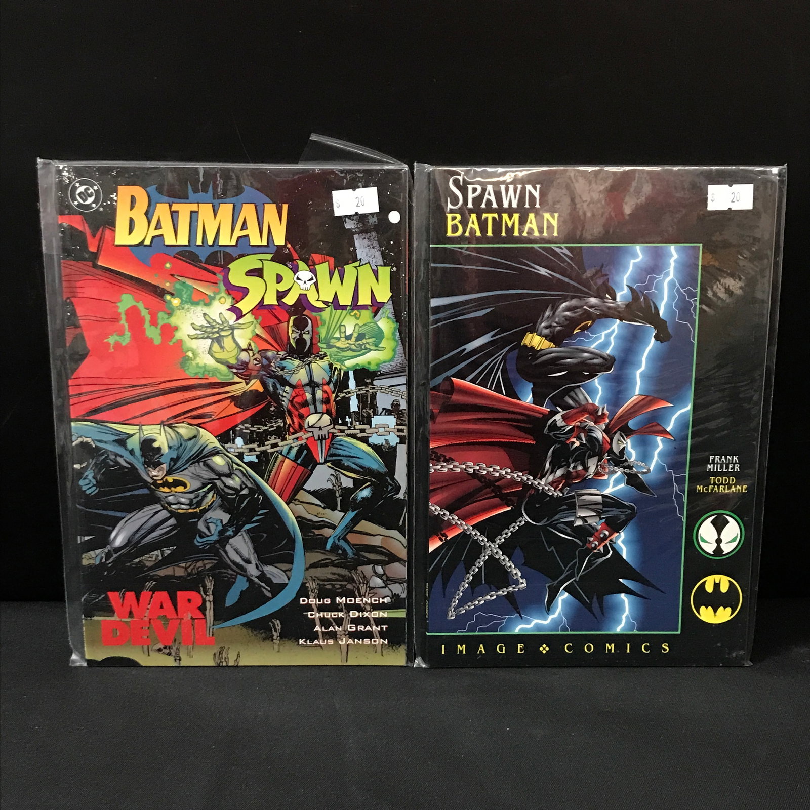 LOT OF 2 COMICS BATMAN SPAWN AND SPAWN BATMAN - DC / IMAGE (1 of 1)