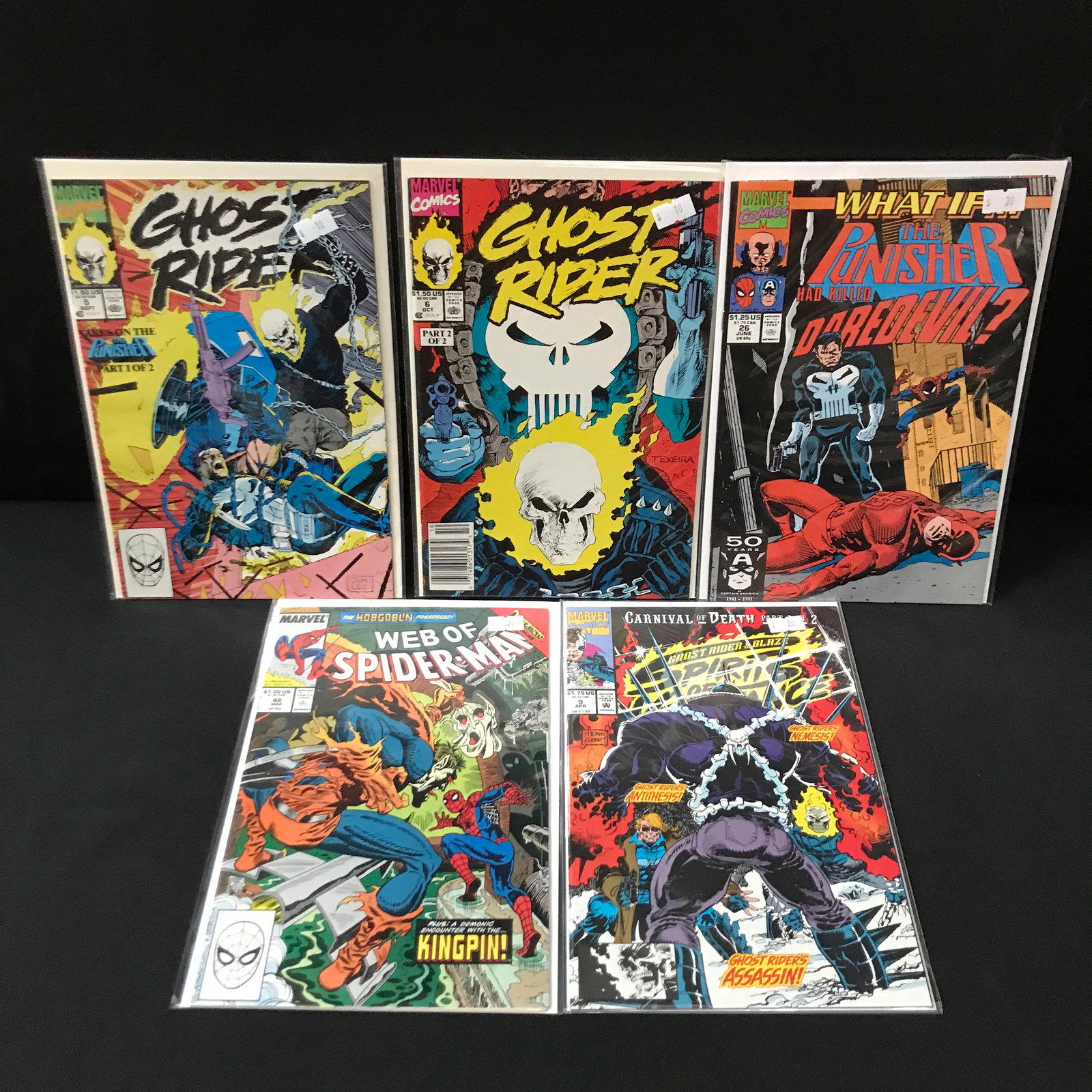 LOT OF 5 MIXED TITLE COMICS - MARVEL COMICS (1 of 1)