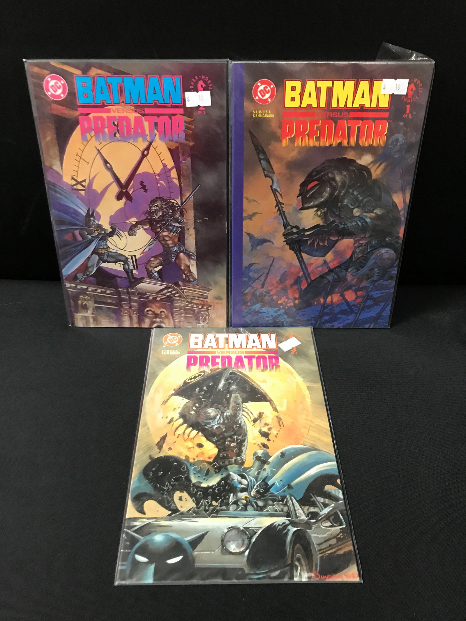 LOT OF BATMAN VS PREDATOR #1-3 OF A 3 RUN SERIES - DC COMICS (1 of 1)