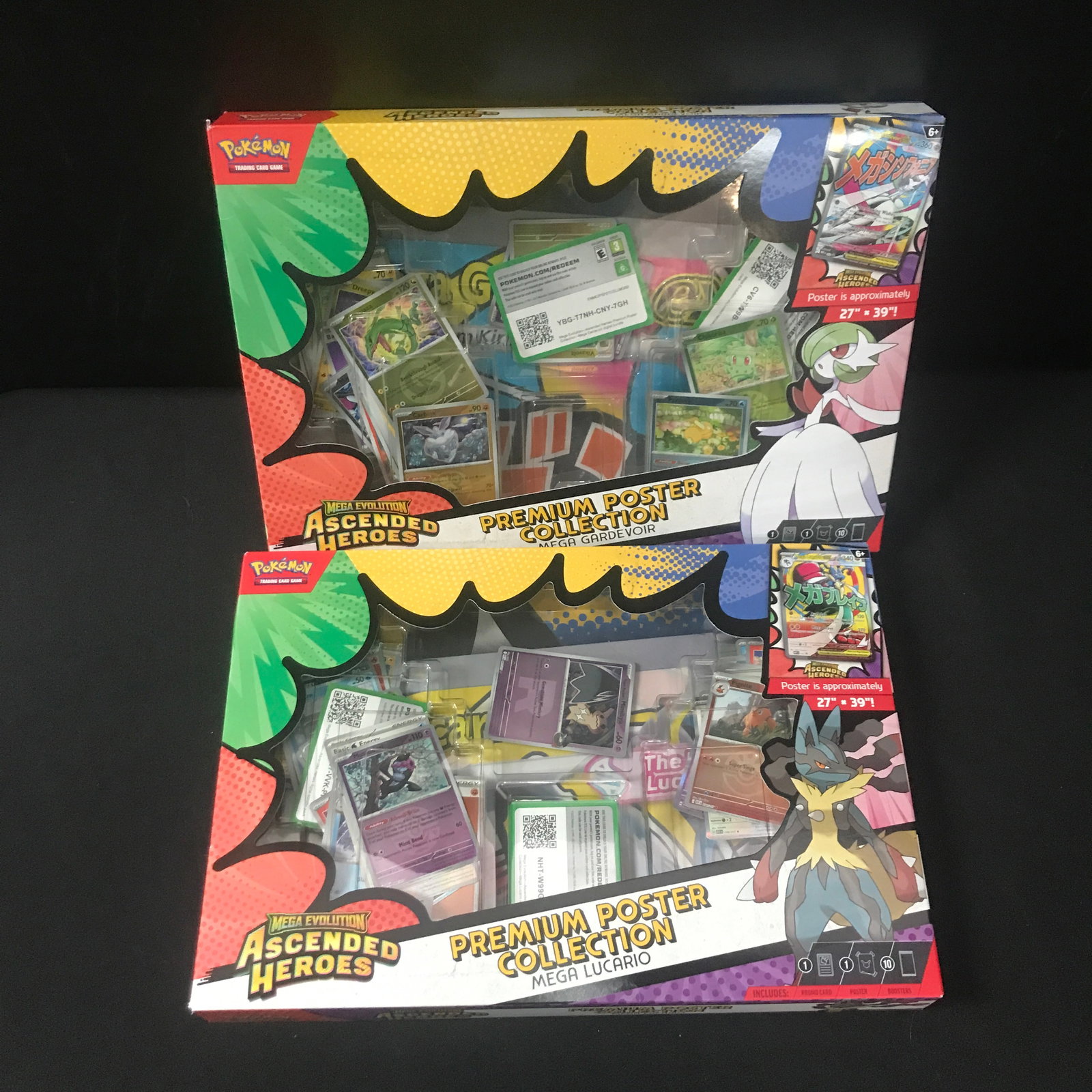 LOT OF 2 POKEMON TCG ASCENDED HEROES PREMIUM POSTER COLLECTION BOXES - BULK: Prices are in Canadian dollars