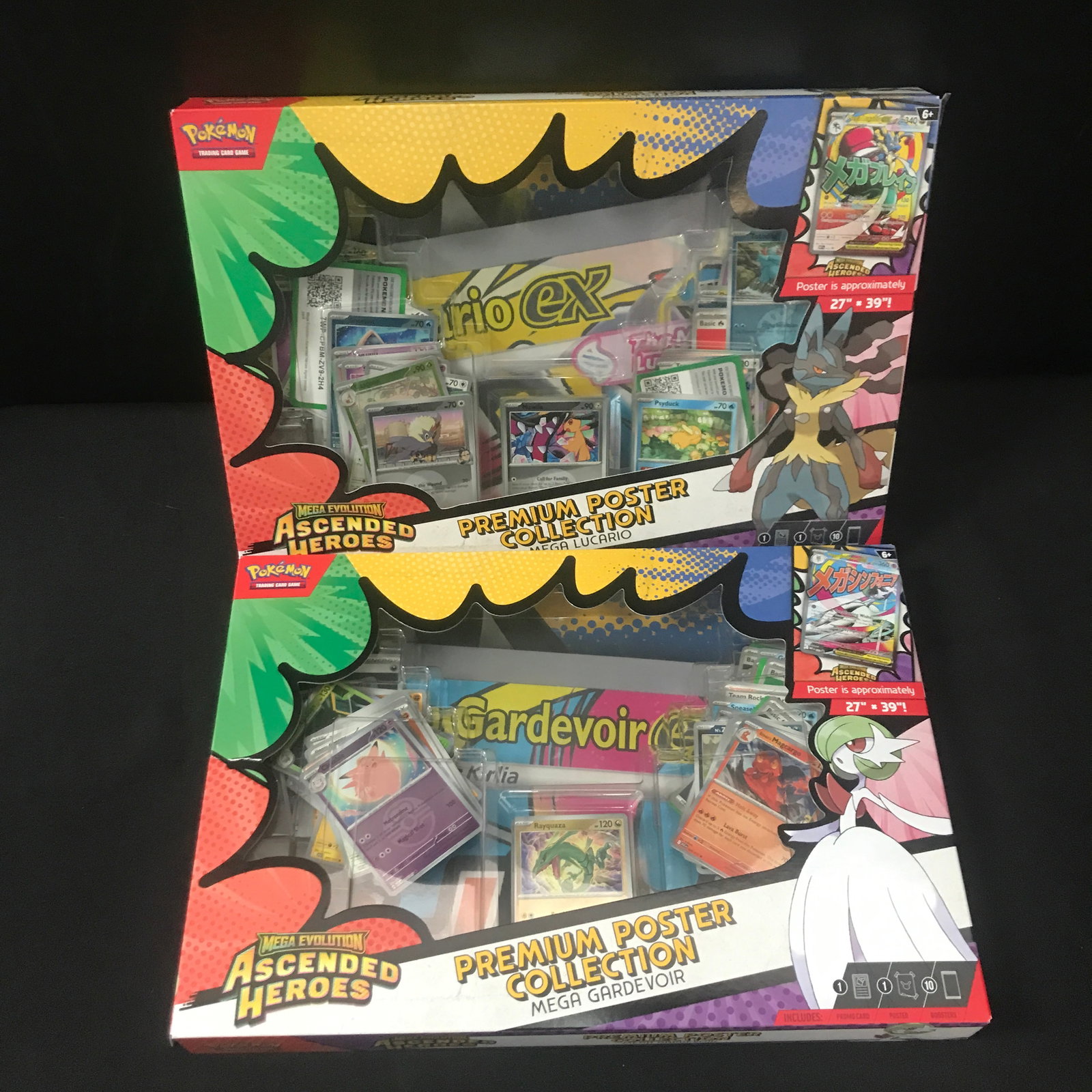 LOT OF 2 POKEMON TCG ASCENDED HEROES PREMIUM POSTER COLLECTION BOXES - BULK: Prices are in Canadian dollars