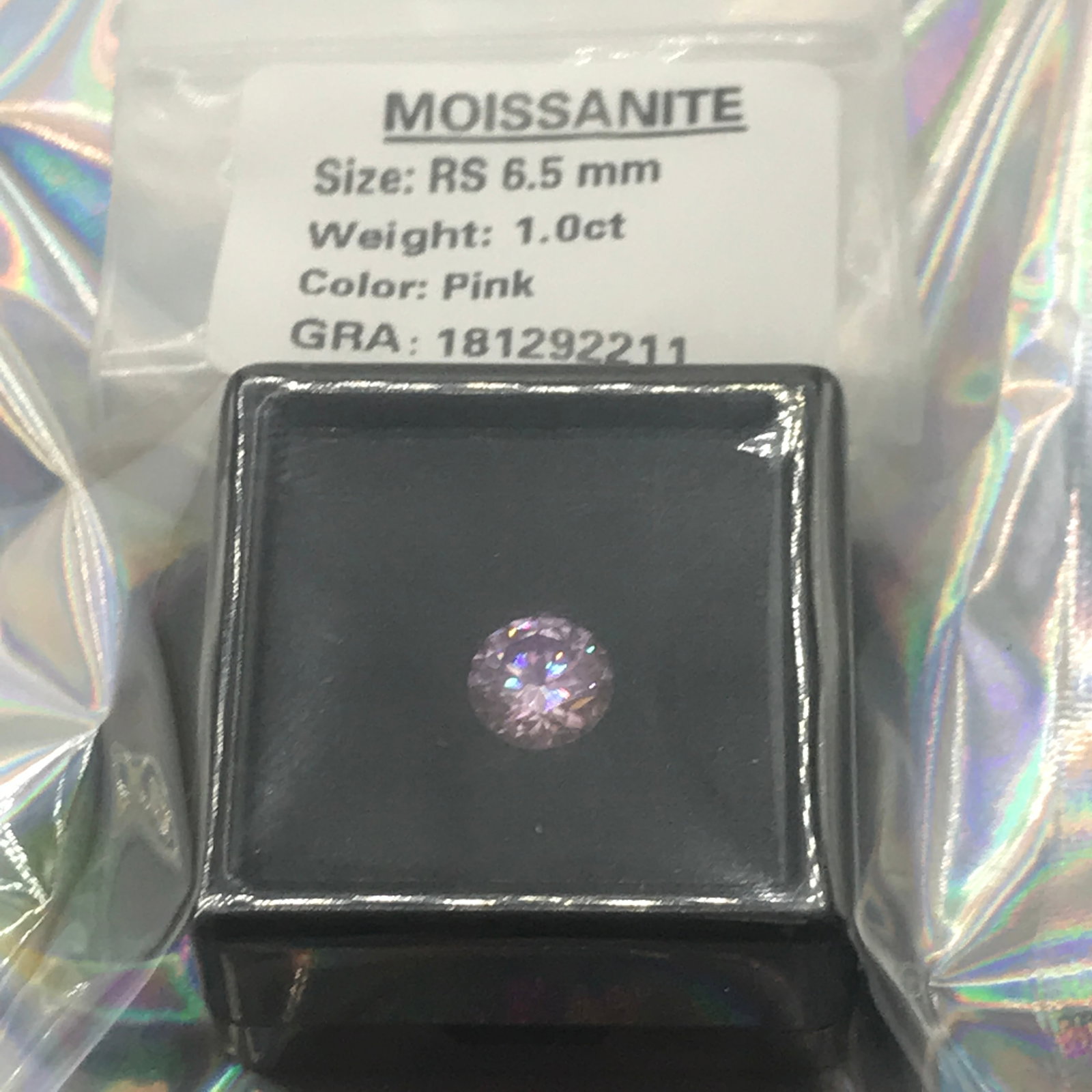 1CT MOISSANITE ROUND BRILLIANT D WITH GRA REPORT: Prices are in Canadian dollars