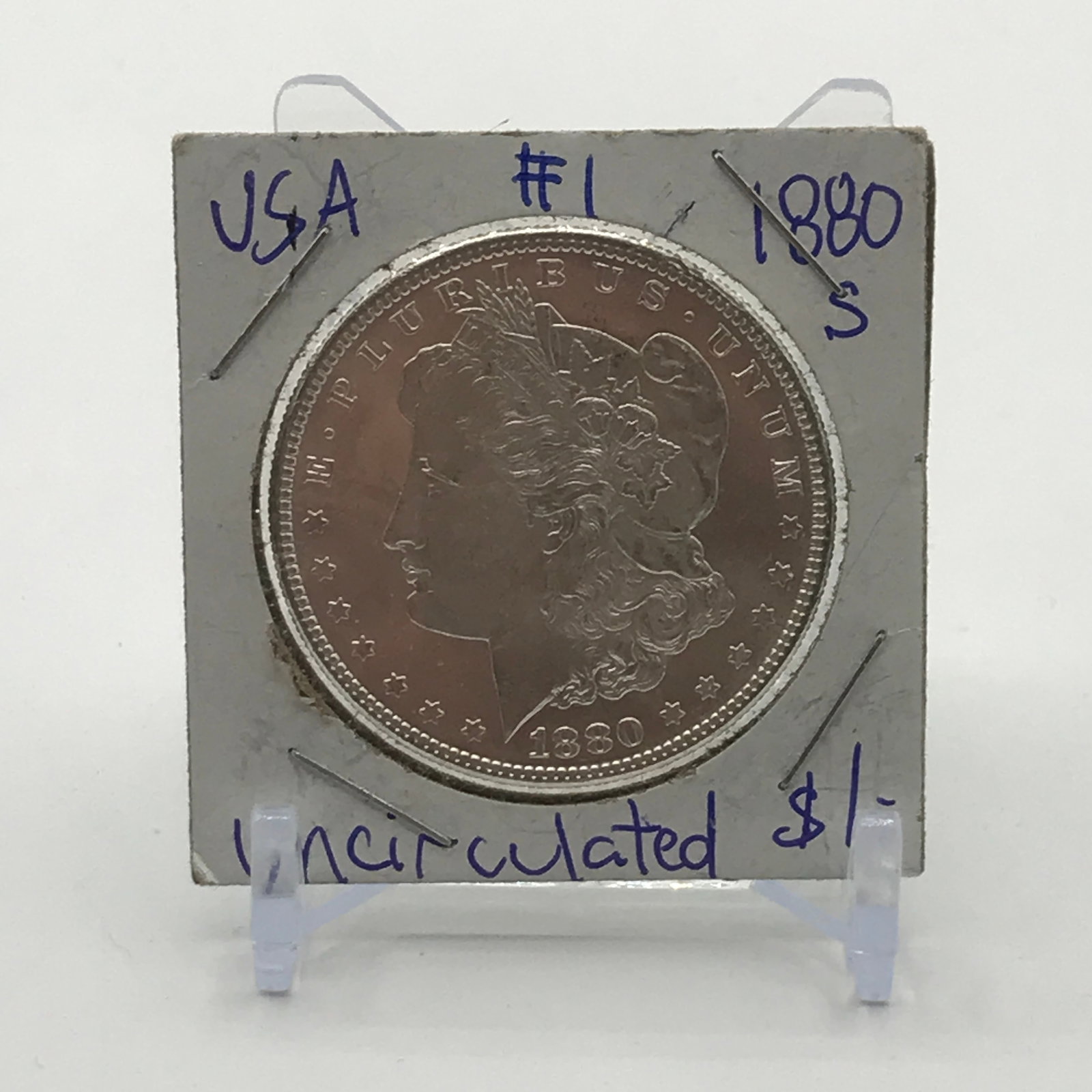 UNCIRCULATED SILVER DOLLAR - MINTED IN 1880 IN SAN FRANCISCO: Prices are in Canadian dollars