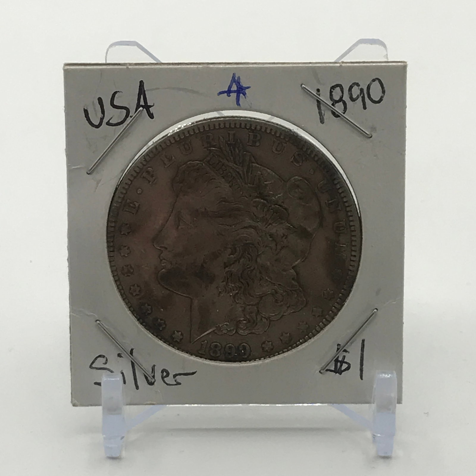SILVER DOLLAR - MINTED IN 1890 (1 of 2)
