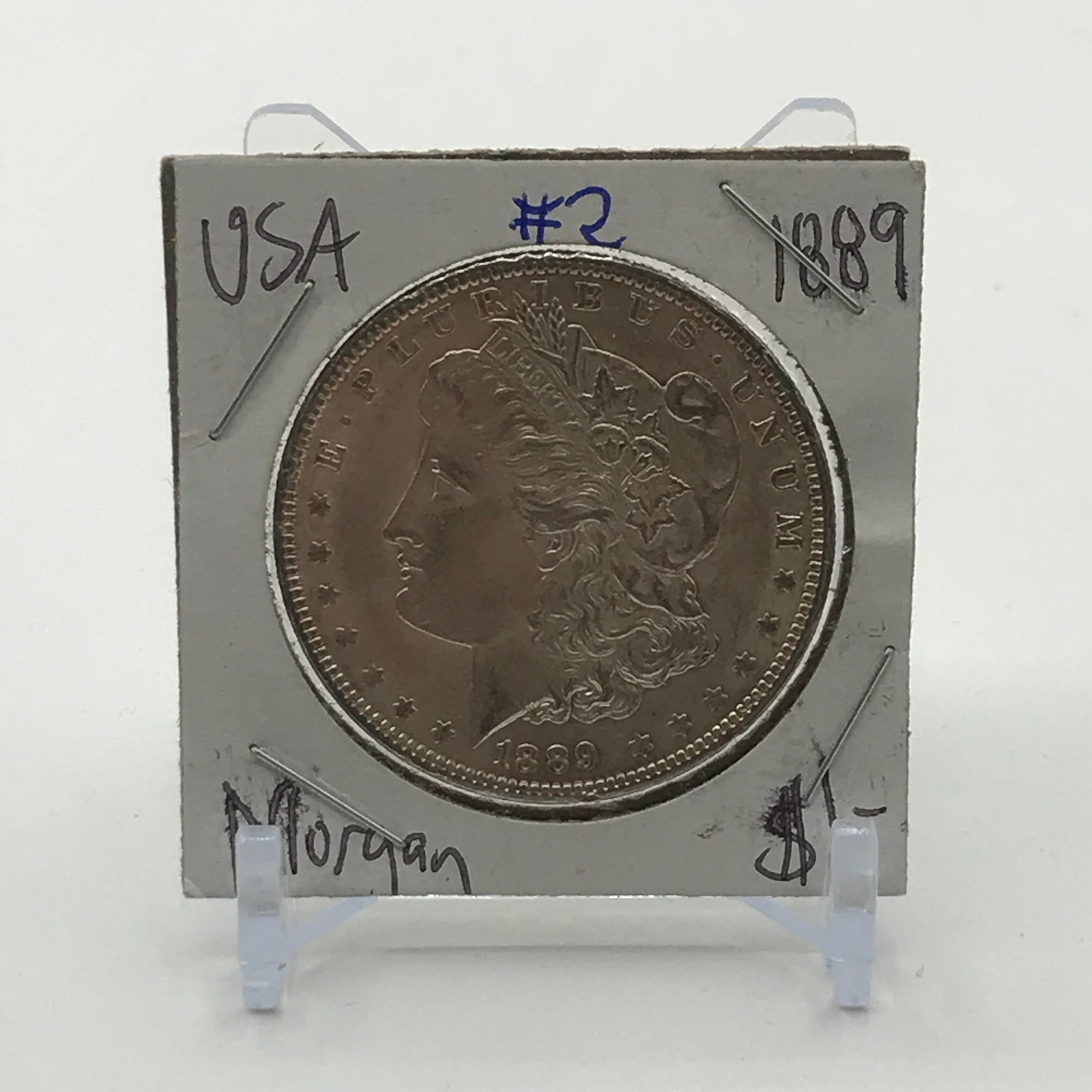 MORGAN SILVER DOLLAR - MINTED IN 1889 (1 of 2)