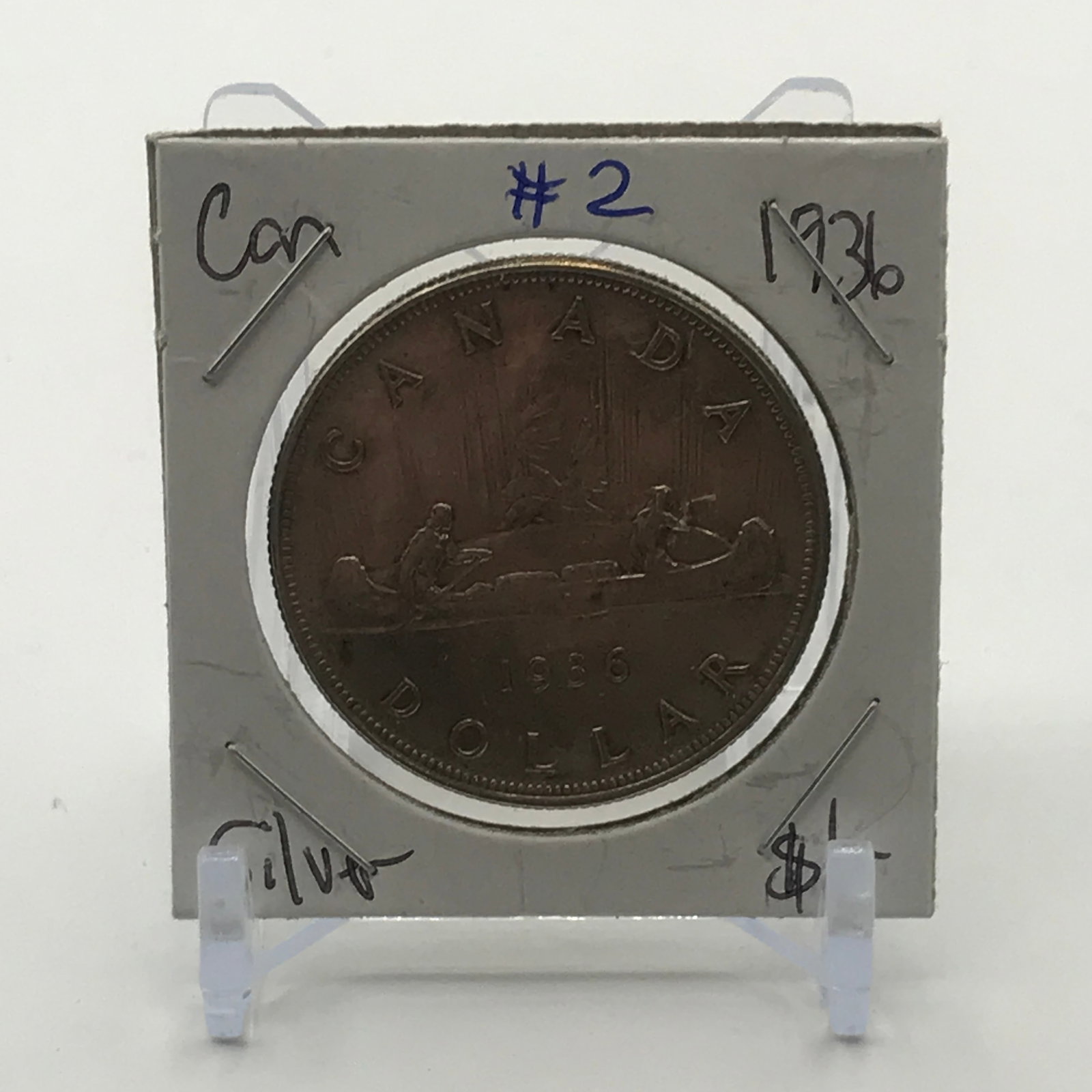 CANADIAN SILVER DOLLAR - MINTED IN 1936: Prices are in Canadian dollars