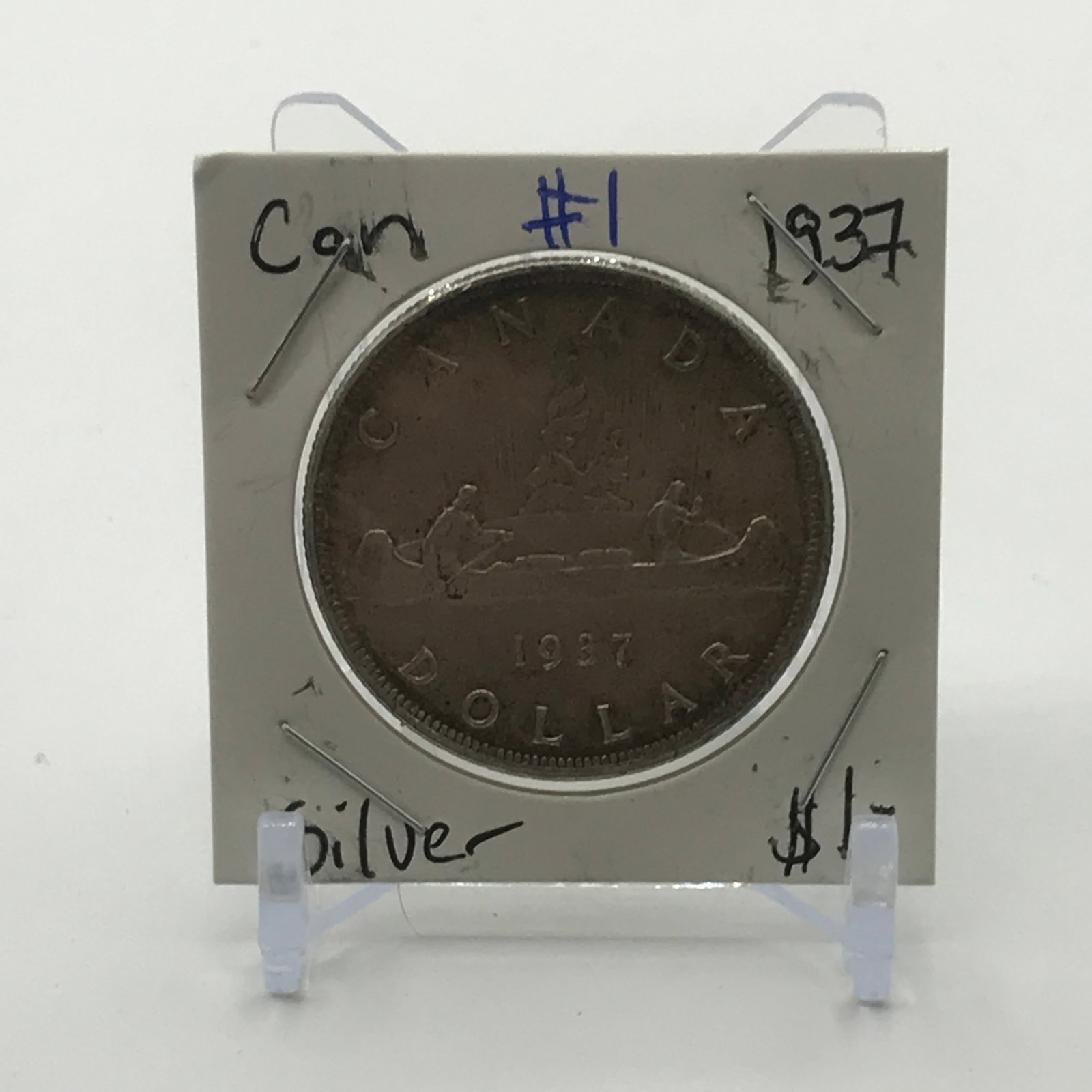 CANADIAN SILVER DOLLAR - MINTED IN 1937 (1 of 2)