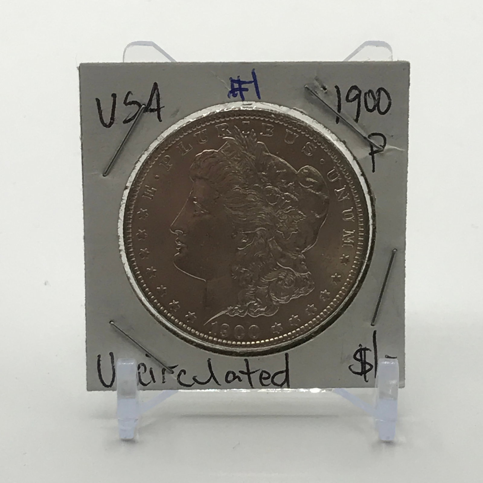 UNCIRCULATED SILVER DOLLAR - MINTED IN 1900 IN PHILADELPHIA: Prices are in Canadian dollars