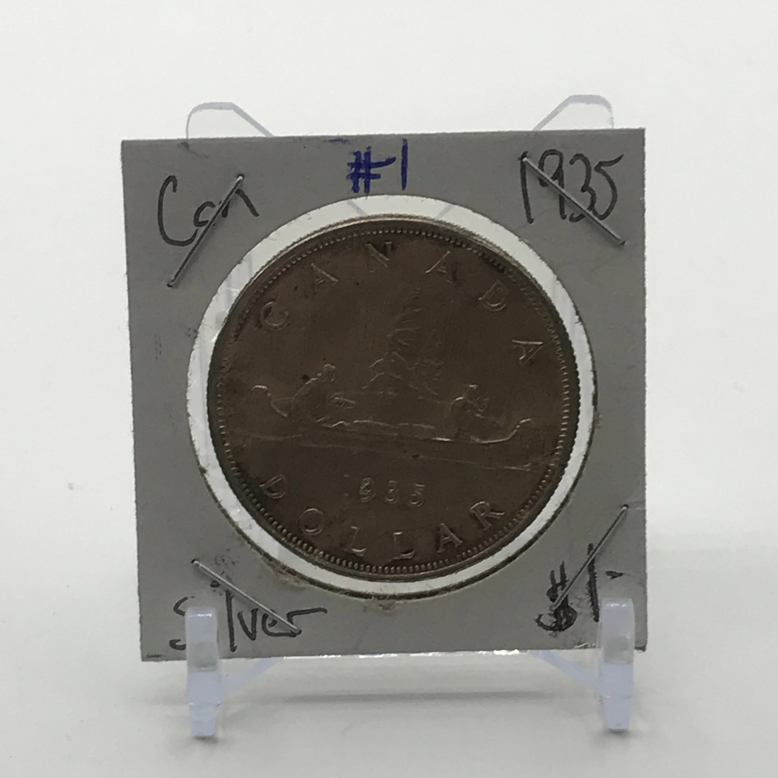 CANADIAN SILVER DOLLAR - MINTED IN 1935: Prices are in Canadian dollars